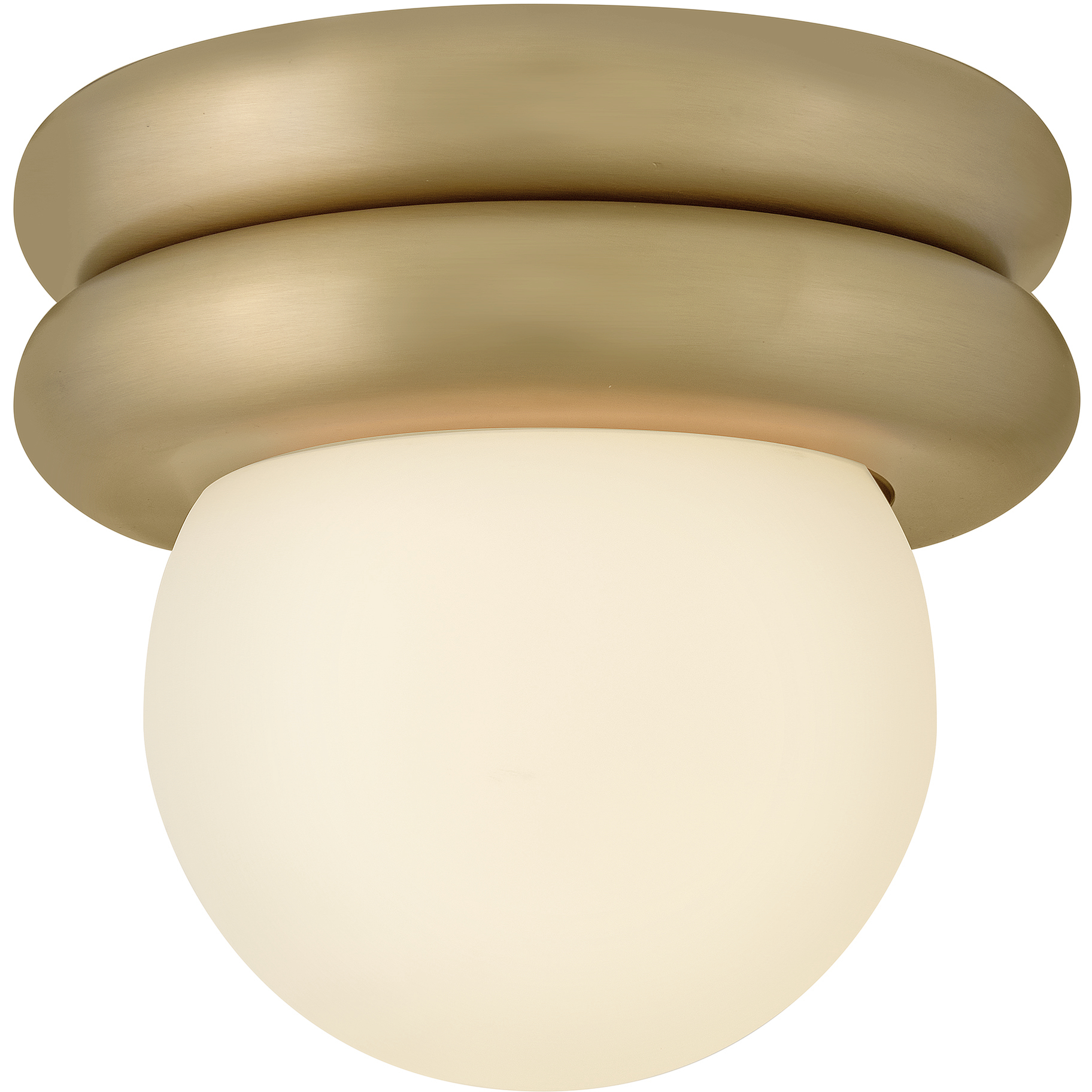 Noa 1 Light 8 inch Lacquered Brass Convertible Flush Mount Ceiling Light