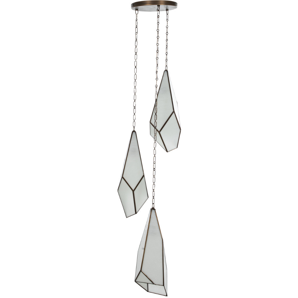 Finchley 3 Light 19.75 inch Antique Brushed Brass Pendant Ceiling Light