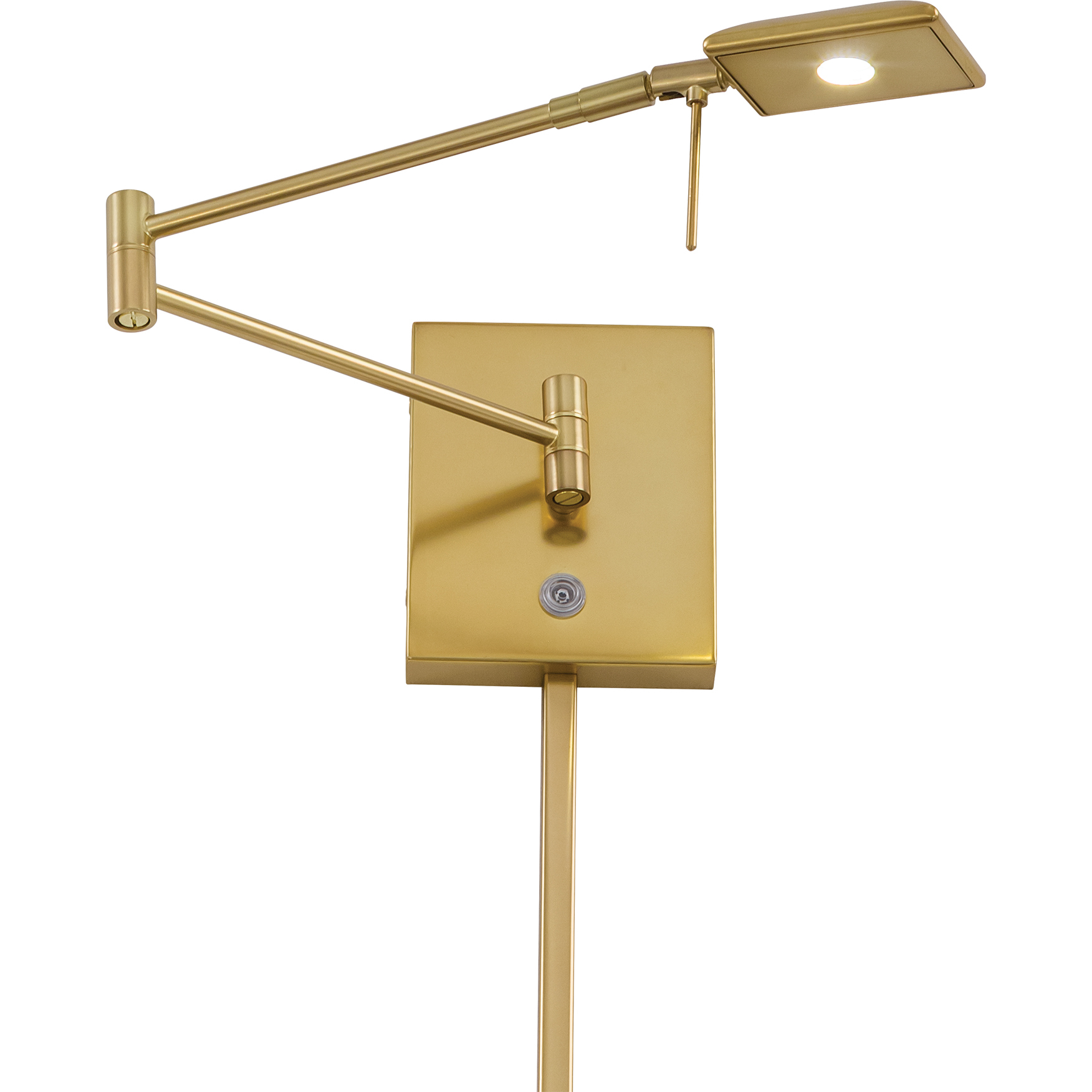 George's Reading Room 5 inch 8.00 watt Honey Gold Swing Arm Wall Lamp Wall Light, Pharmacy