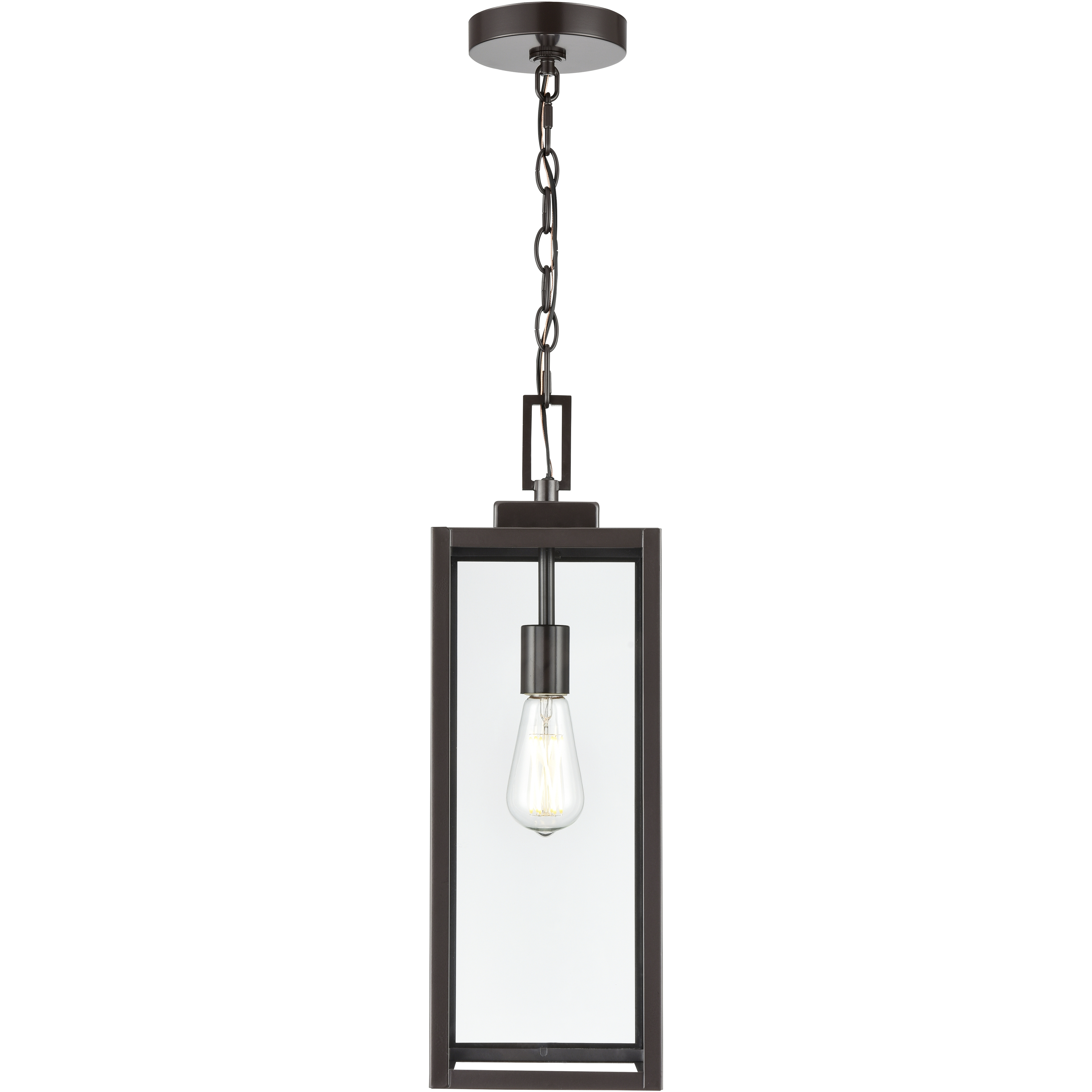 Atless 1 Light 7 inch Powder Coated Bronze Outdoor Hanging Pendant