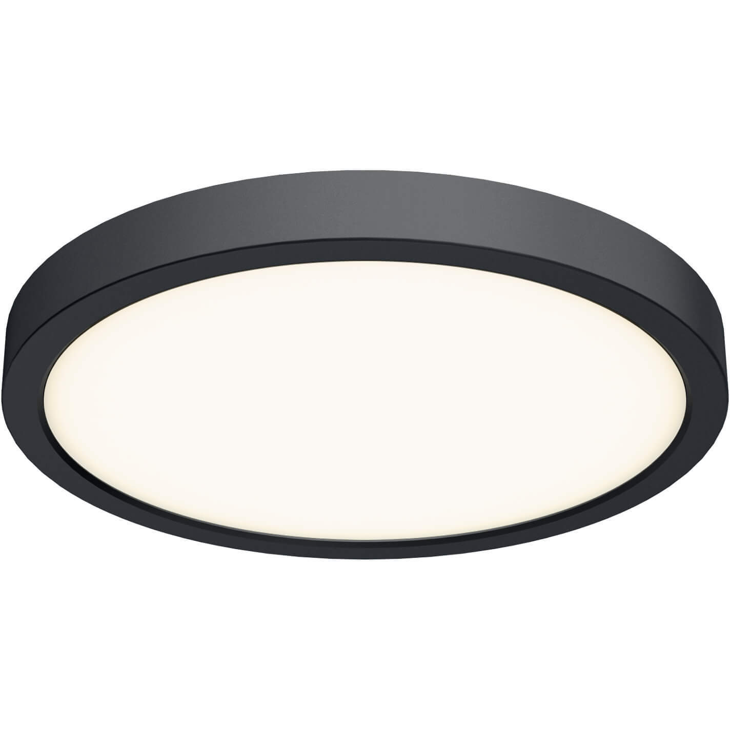 Delta LED 10 inch Black Flushmount Ceiling Light, Indoor/Outdoor