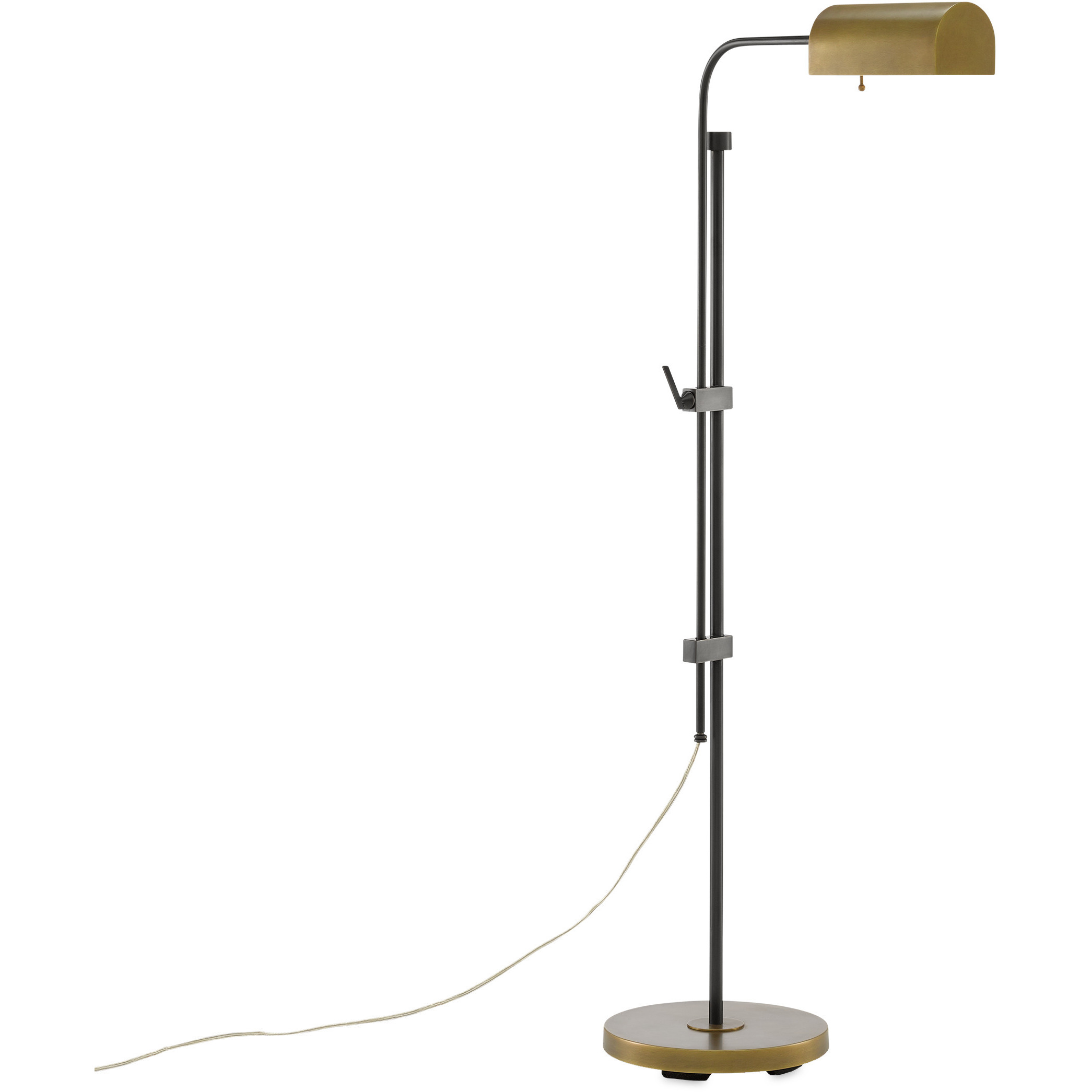 Hearst 59.5 inch 25 watt Oil Rubbed Bronze and Antique Brass Floor Lamp Portable Light