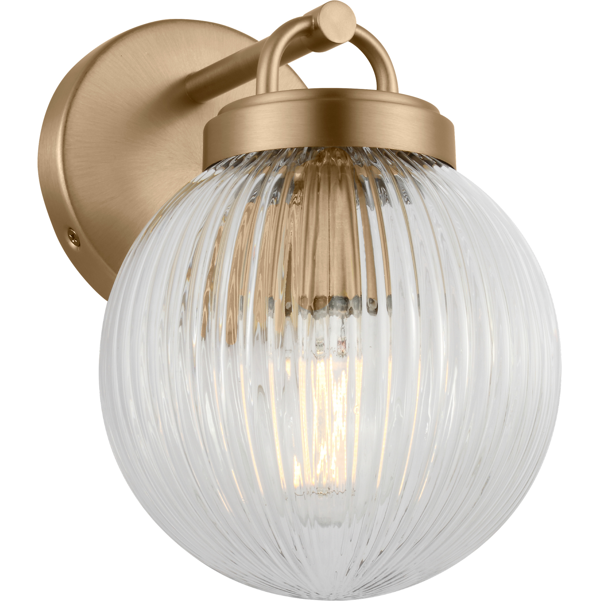 Drew & Jonathan Preston 1 Light 8.25 inch Satin Brass Bath Vanity Wall Light in Standard