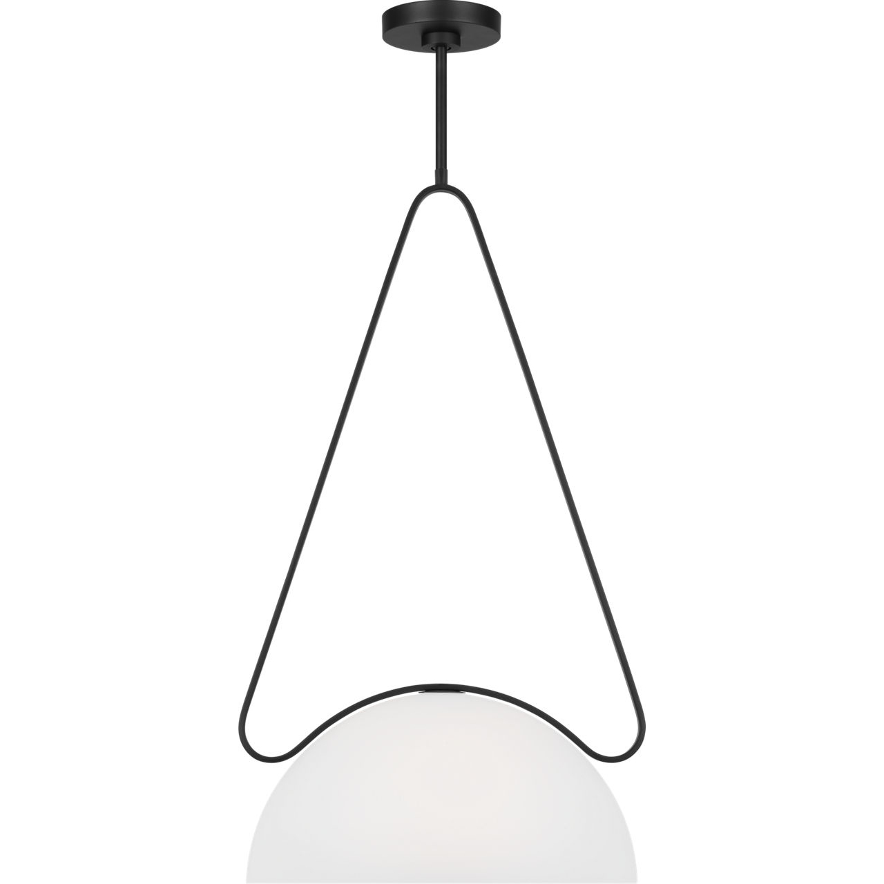 Kelly by Kelly Wearstler Nido 1 Light 15 inch Midnight Black Pendant Ceiling Light