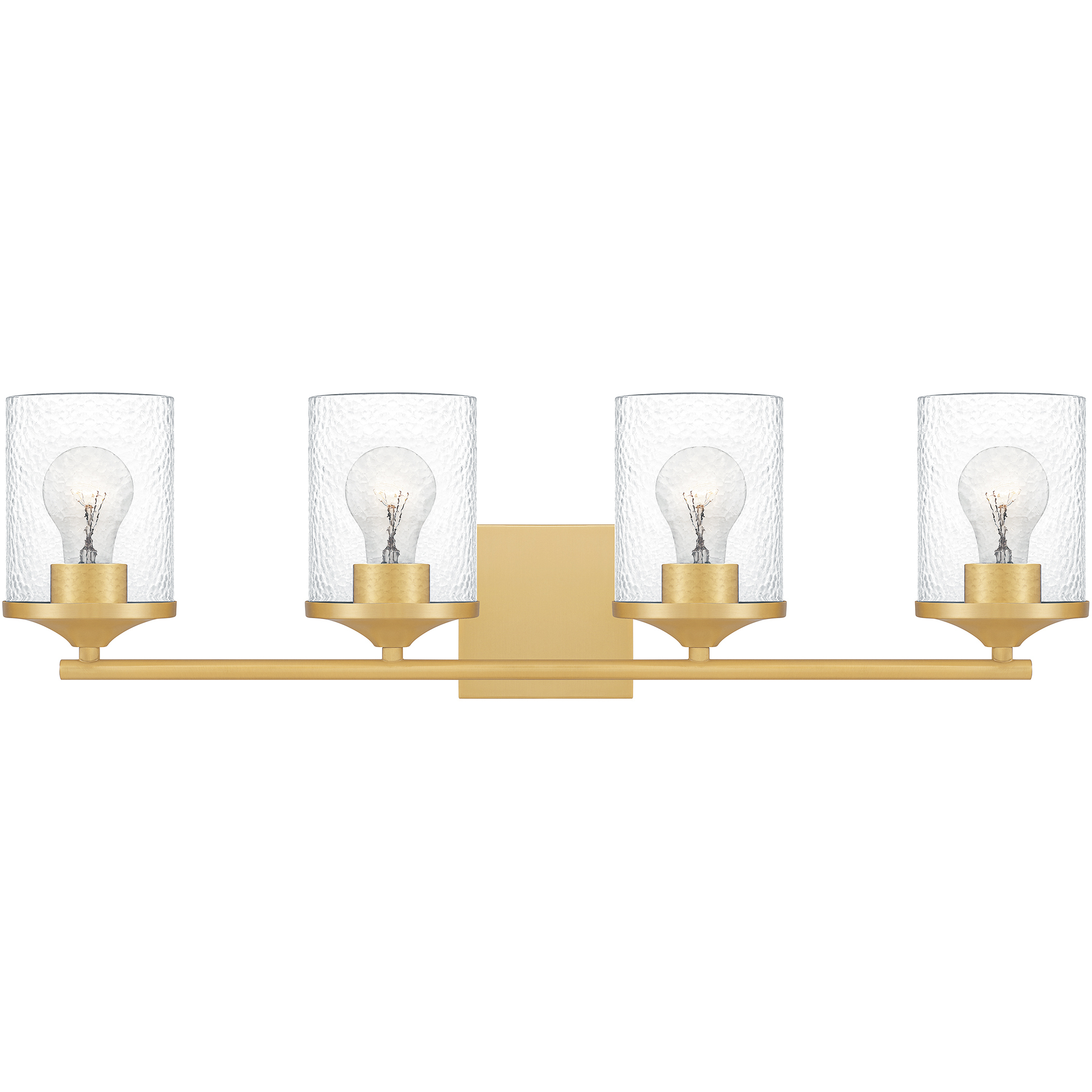 Abner 4 Light 28 inch Aged Brass Bath Light Wall Light