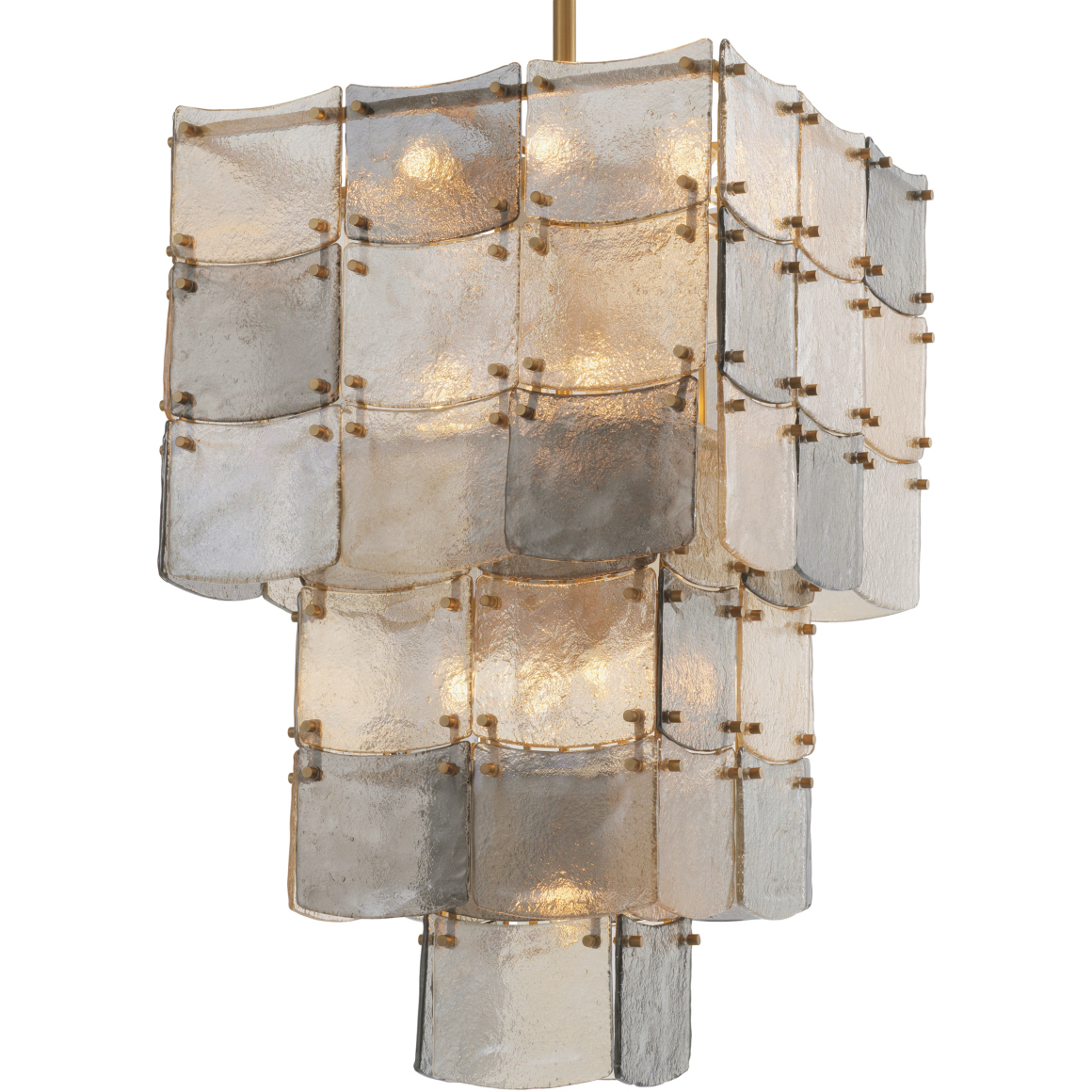 Laurent 17 Light 22.05 inch Antique Brass and Handmade Glass Chandelier Ceiling Light