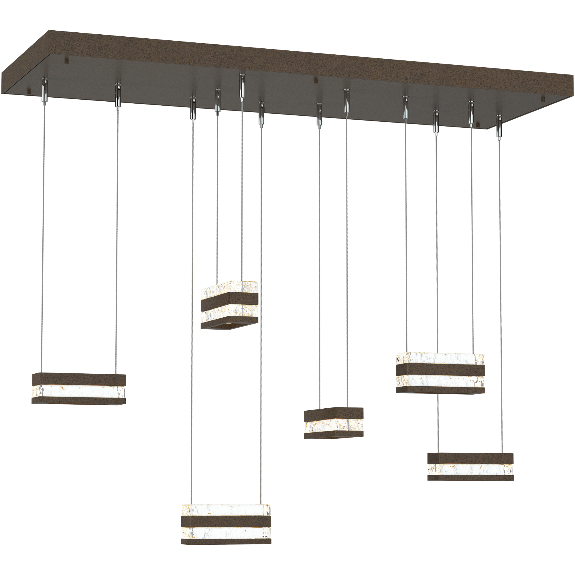 Art + Alchemy Stacks LED 9.4 inch Bronze Pendant Ceiling Light