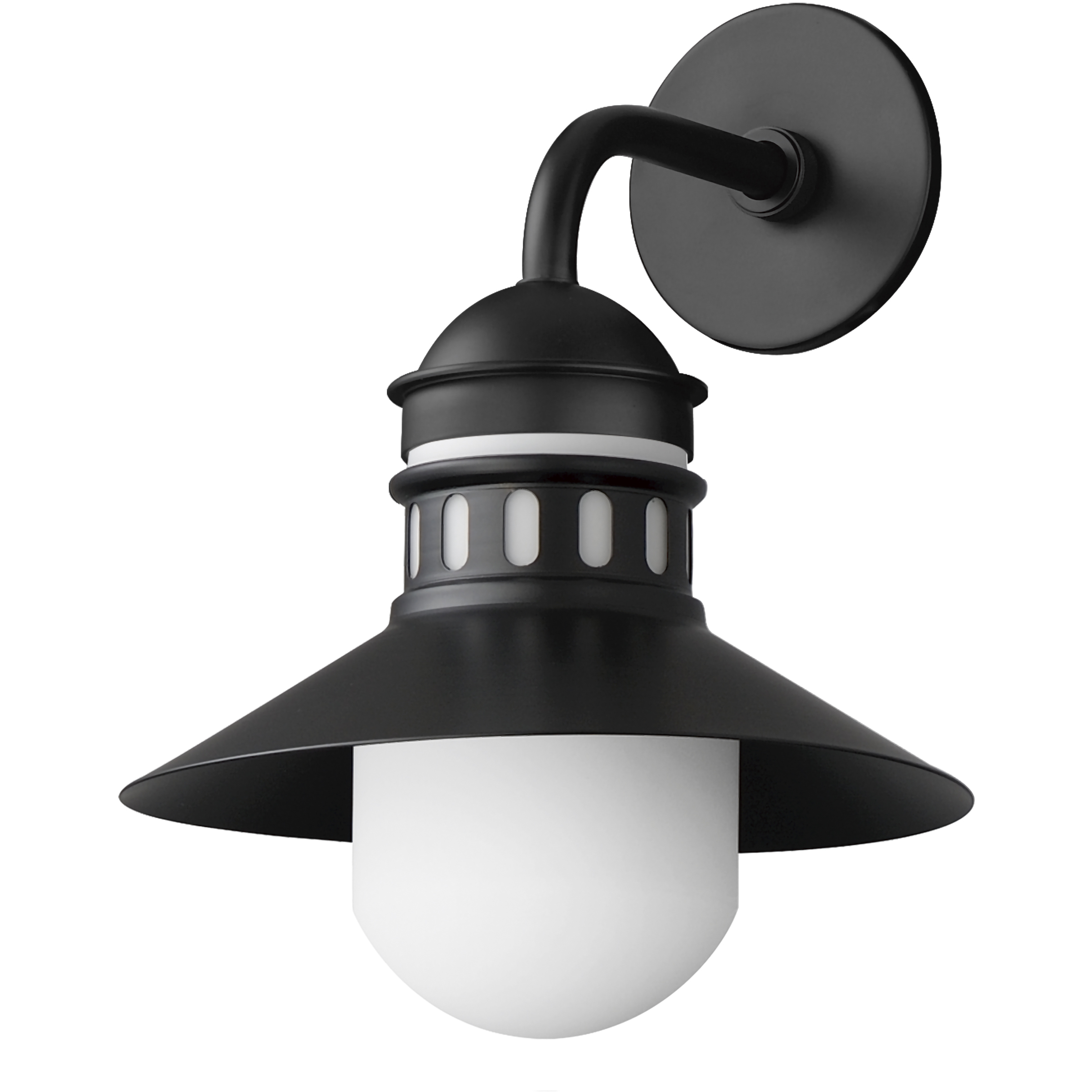 Admiralty 1 Light 16.75 inch Black Outdoor Wall Mount