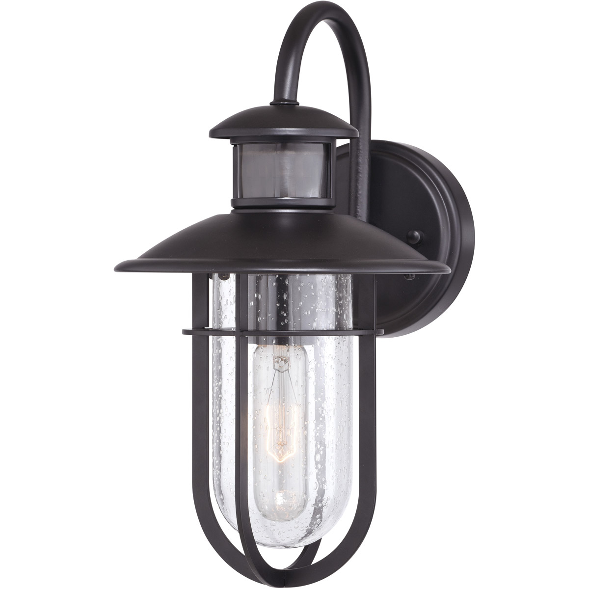 Bar Harbor 1 Light 13 inch Noble Bronze Outdoor Motion Sensor Wall