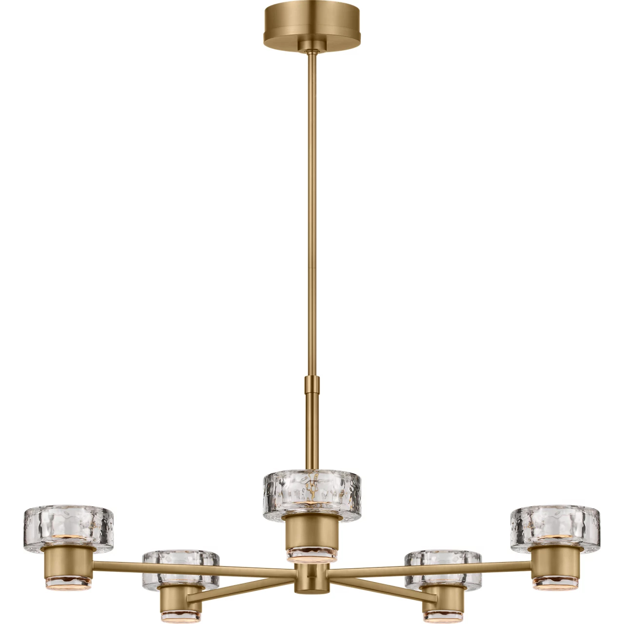 C&M by Chapman & Myers Holsted 1 Light 32 inch Estate Brass Chandelier Ceiling Light