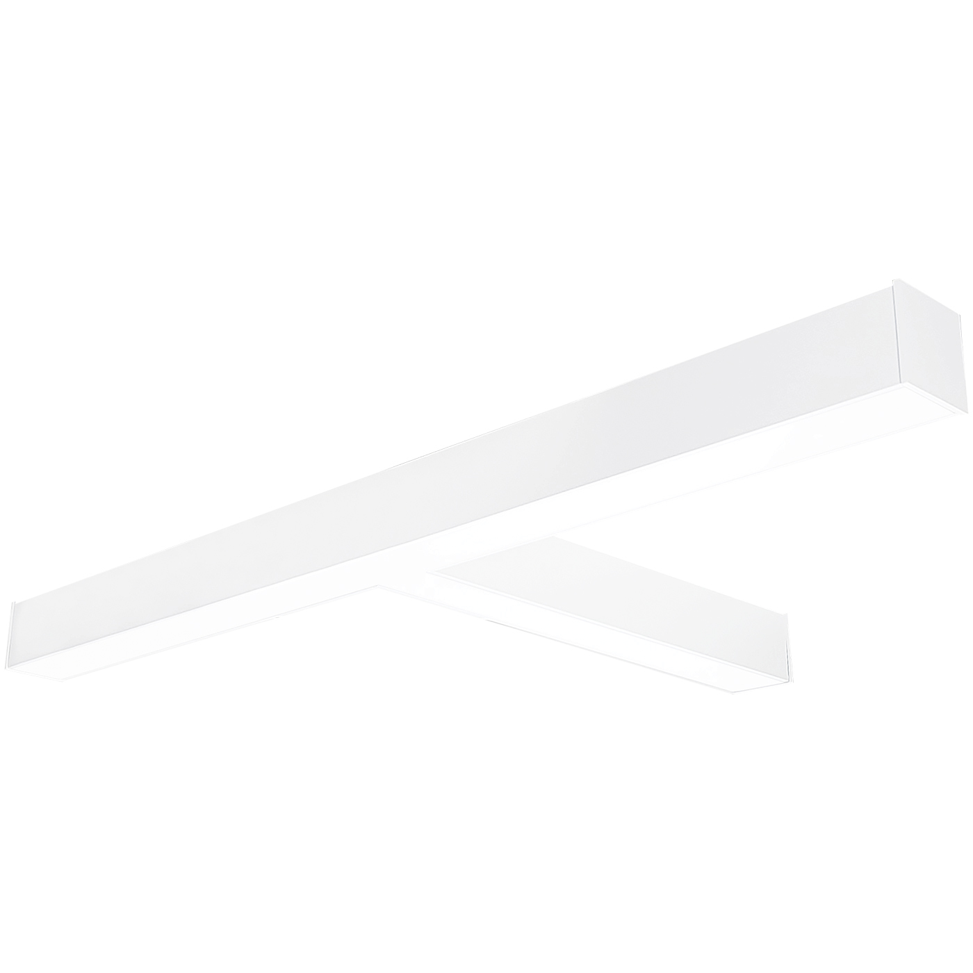 L-Line 19 inch White LED Direct Linear Ceiling Light, Selectable Lumens, Selectable CCT