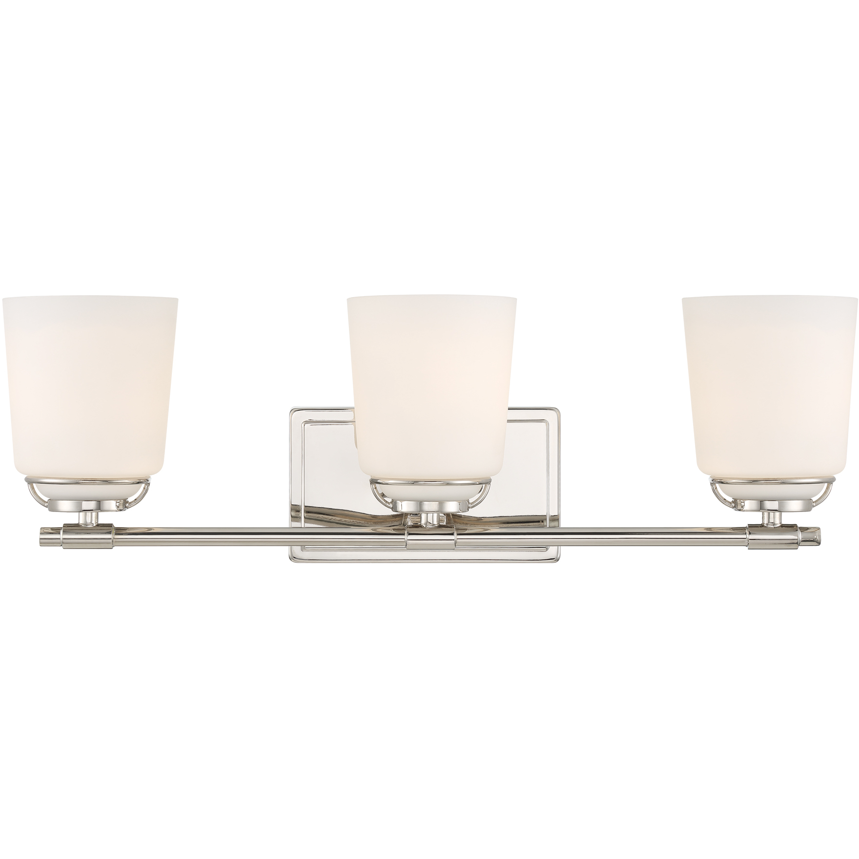 Stella 3 Light 23.5 inch Polished Nickel Vanity Light Wall Light