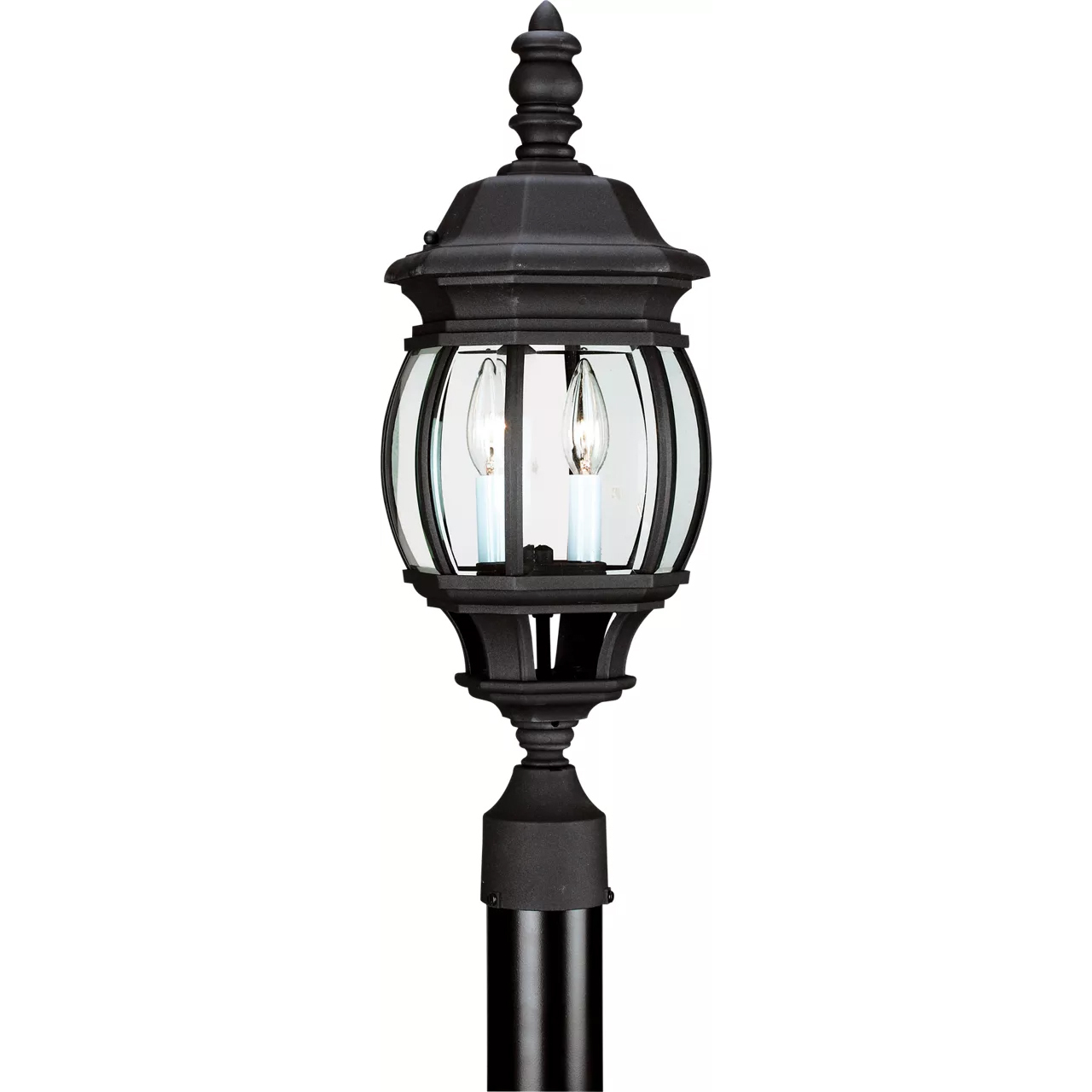 Wynfield 2 Light 23 inch Black Outdoor Post Lantern