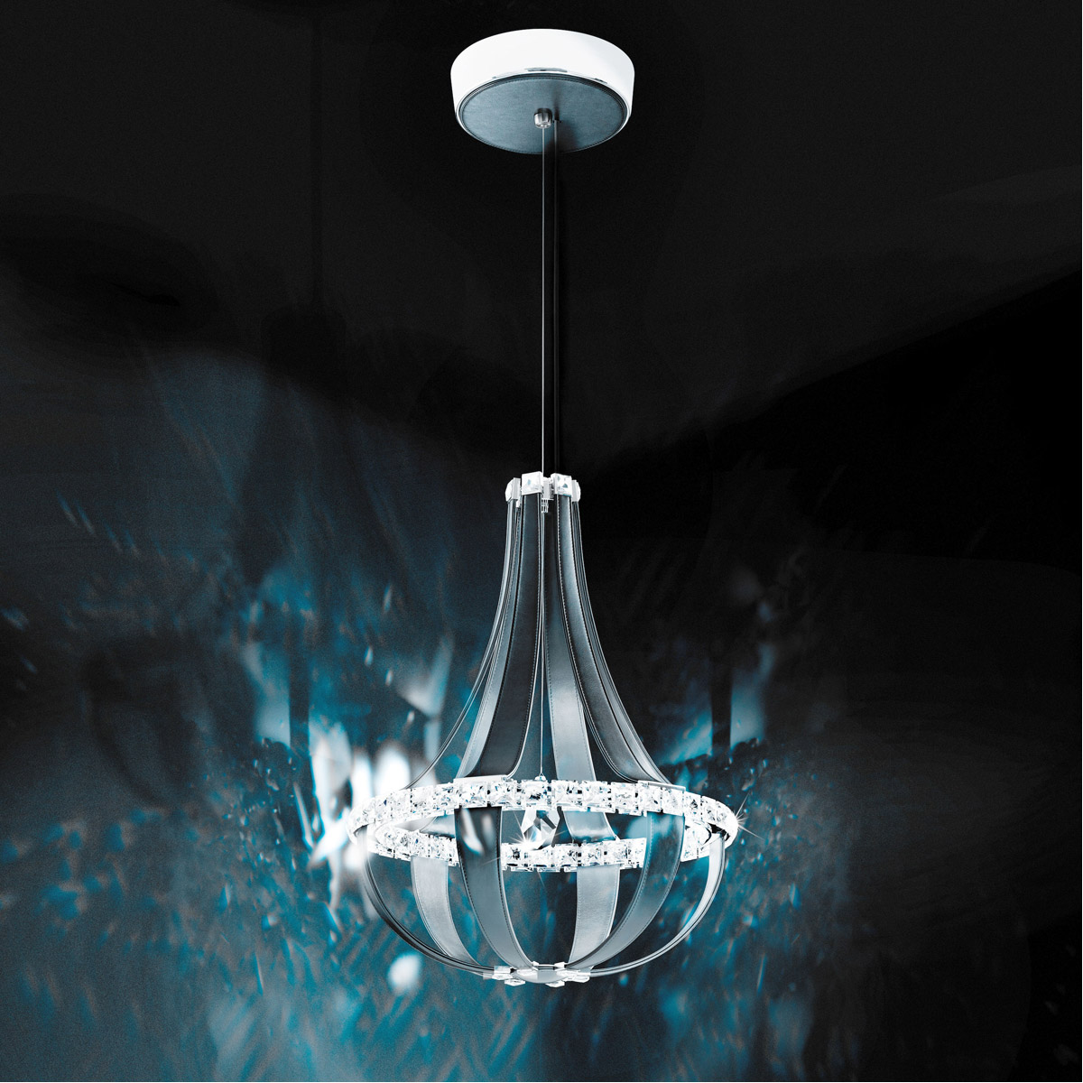 Crystal Empire LED LED Red Fox Pendant Ceiling Light