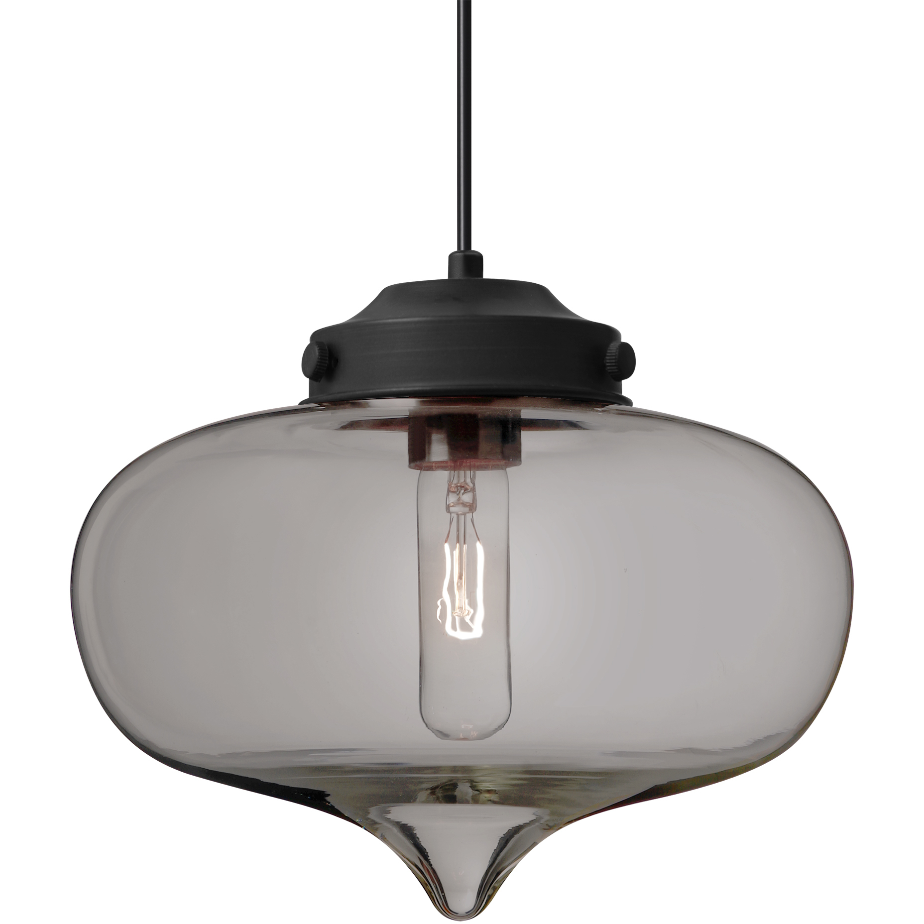 Mira 1 Light Black Cord Pendant Ceiling Light
