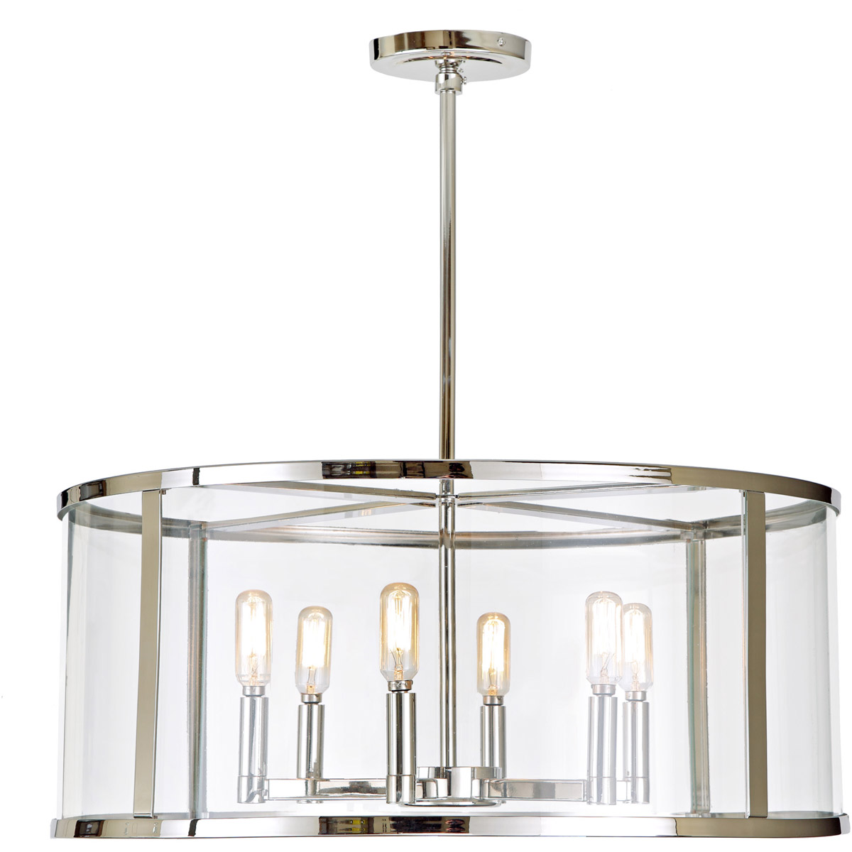 Bryant 6 Light 23.5 inch Polished Nickel Pendant Ceiling Light