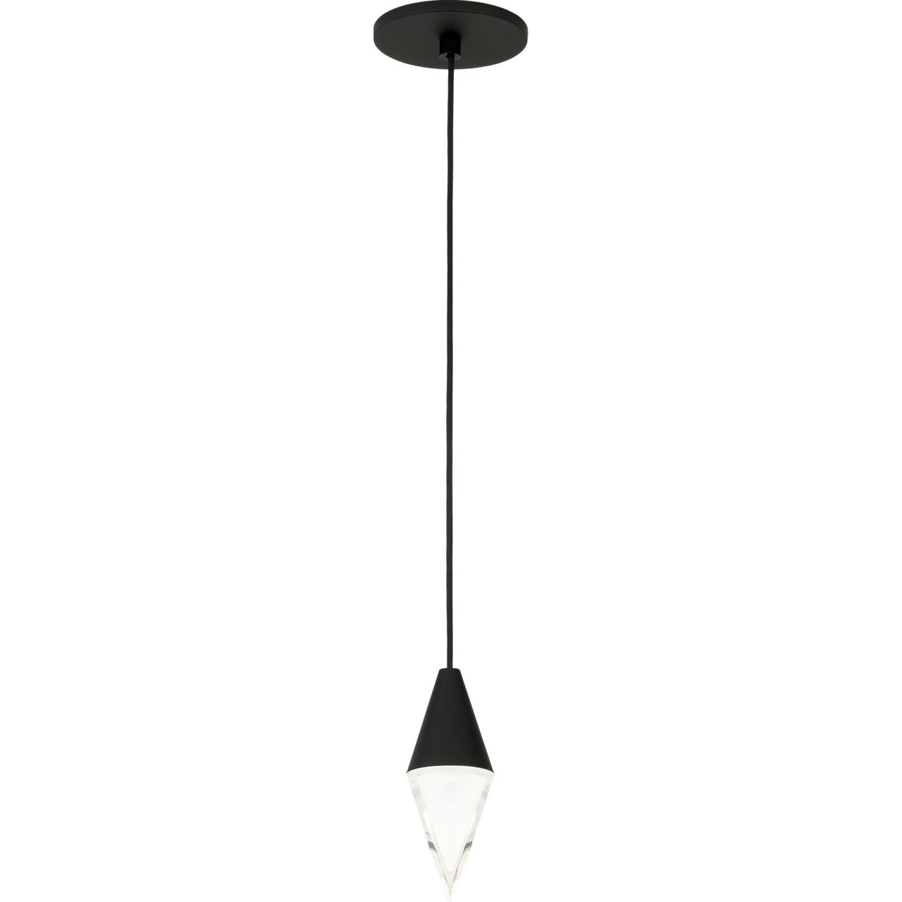 Sean Lavin Turret LED Nightshade Black Pendant Ceiling Light, Integrated LED
