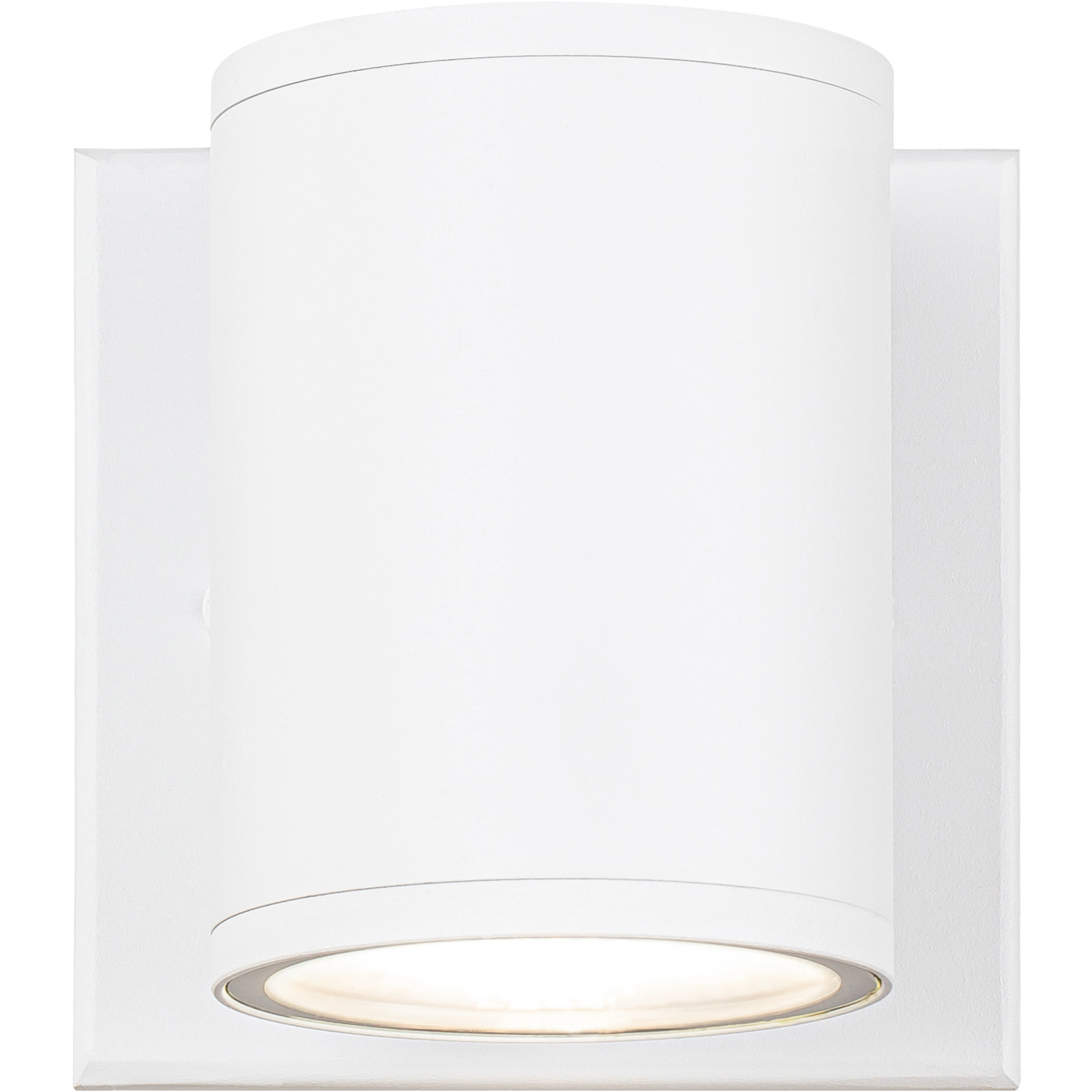 Tubular LED 4.25 inch Matte White Outdoor Wall Light