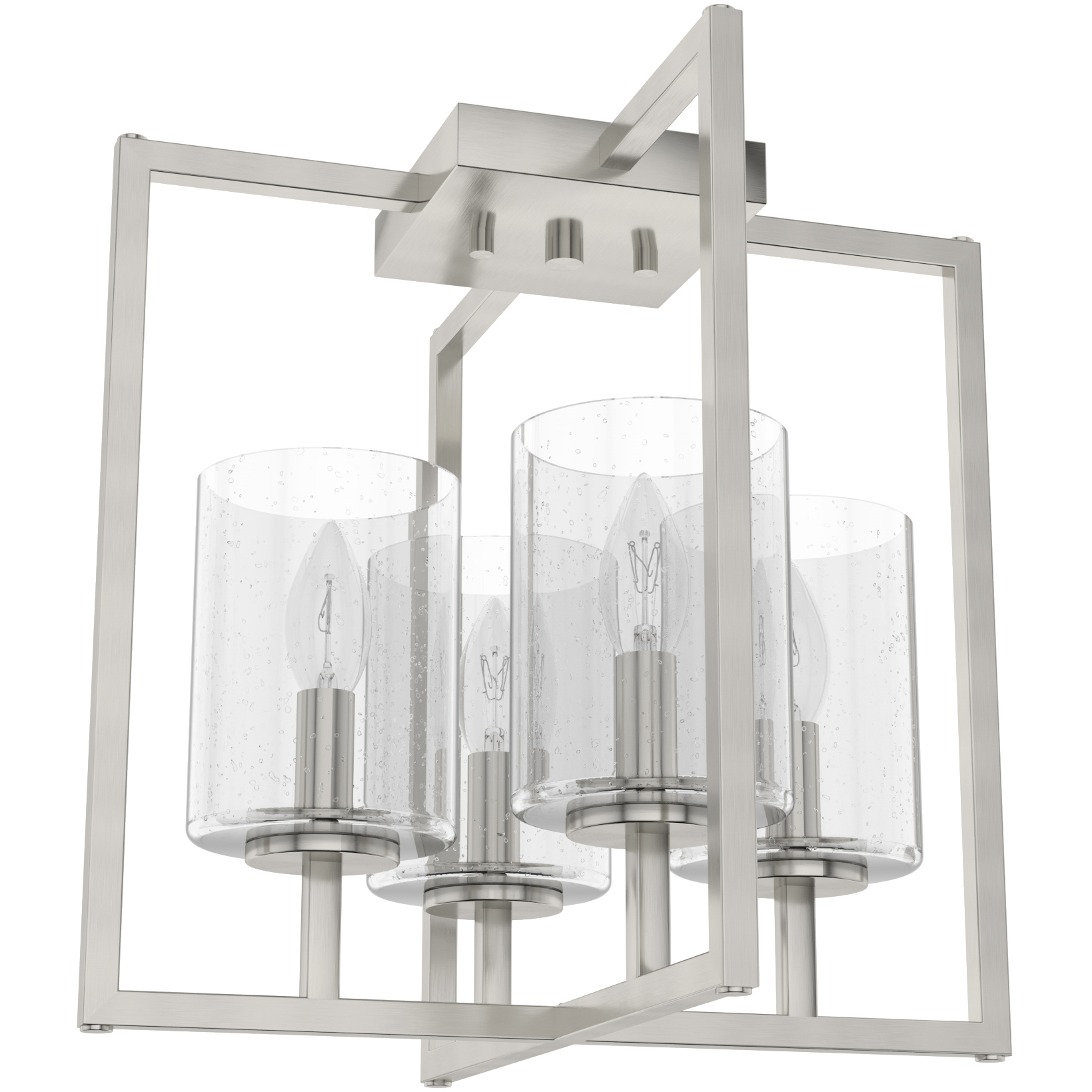 Kerrison 4 Light 14.5 inch Brushed Nickel Semi-Flush Mount Ceiling Light, Small