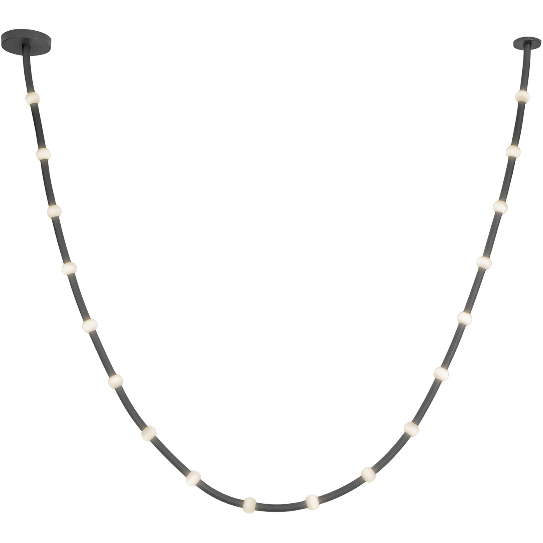 Corda LED 2.38 inch Black Pendant Ceiling Light in Universal Voltage