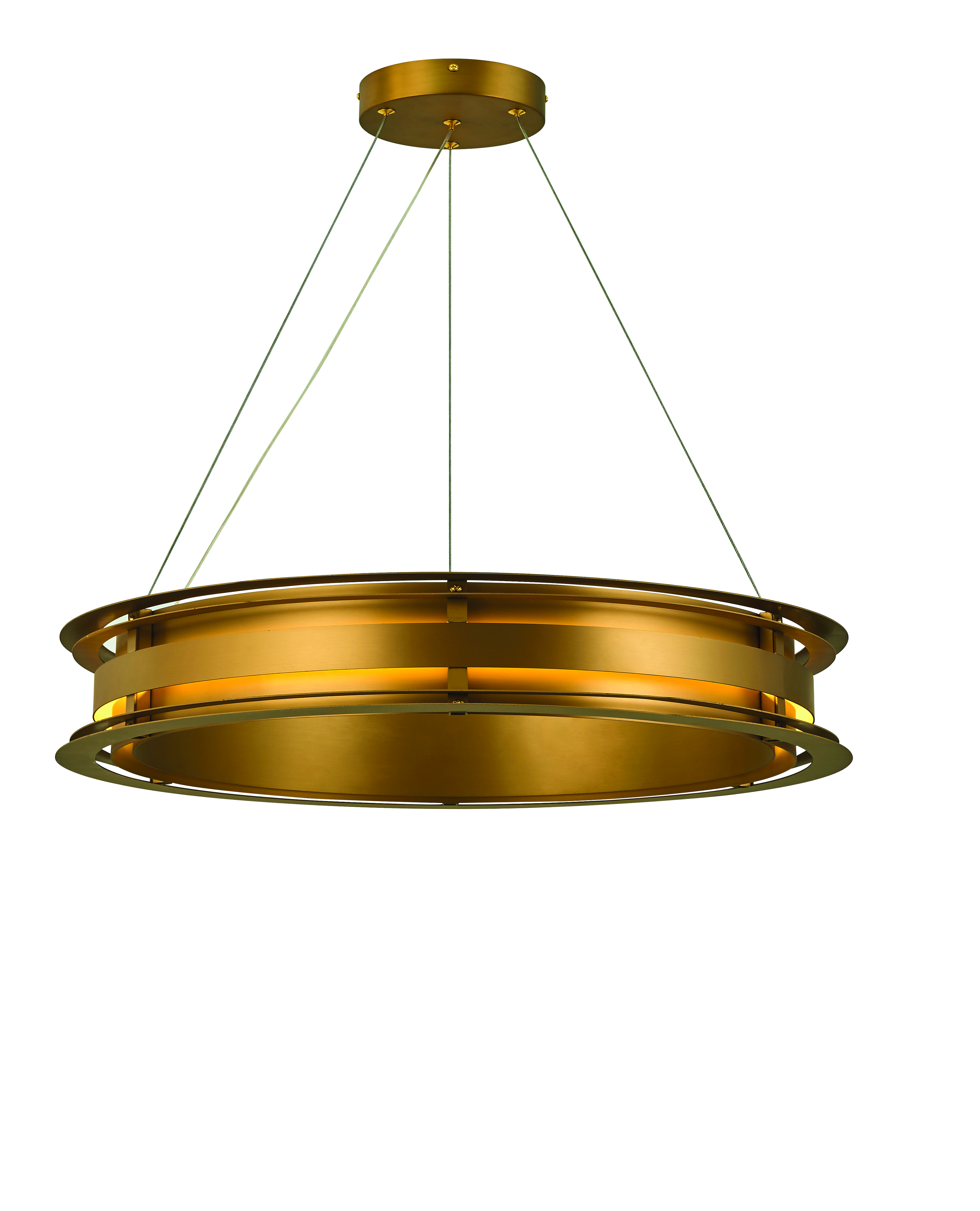 Bristol LED 32 inch Antique Gold Dining Chandelier Ceiling Light