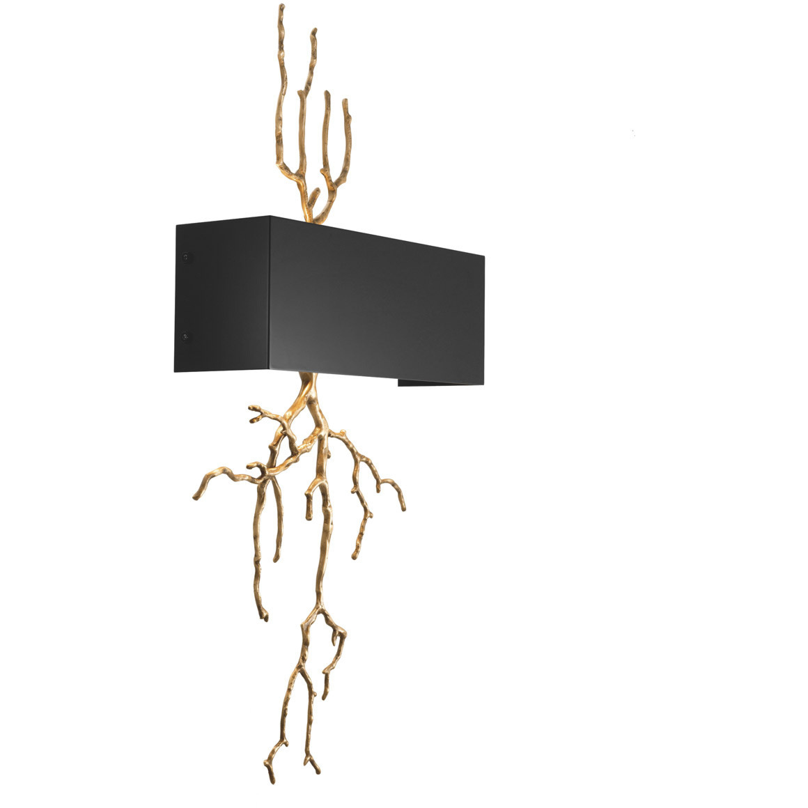Sorento 2 Light 15.94 inch Antique Brass and Black Metal Shade Wall Lamp Wall Light