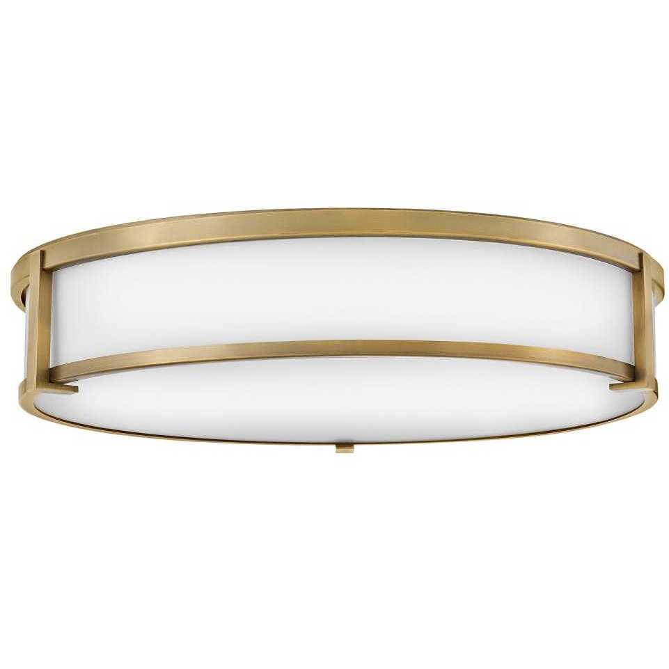 Lowell 24 inch Brushed Bronze Indoor Flush Mount Ceiling Light