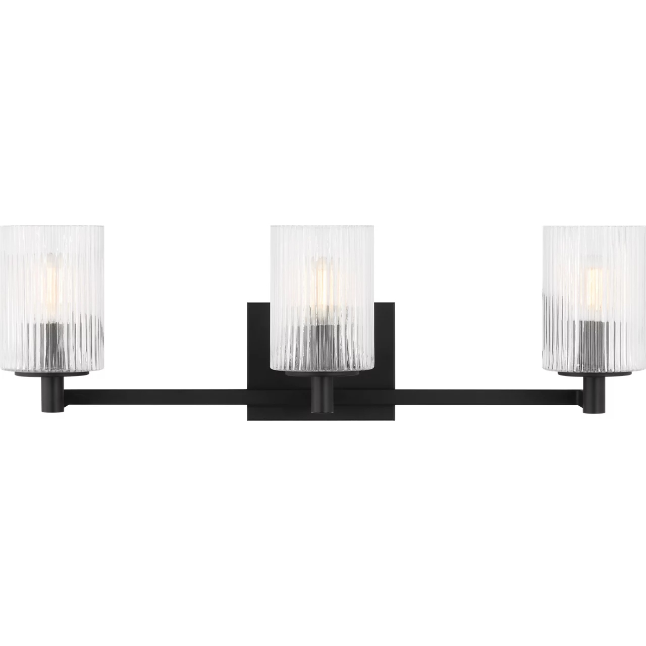 Lando 3 Light 24.63 inch Midnight Black Wall Bath Fixture Wall Light