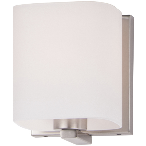Wrap 1 Light 5.5 inch Satin Nickel Bath Vanity Wall Light