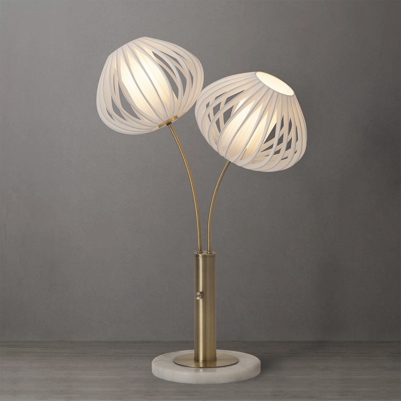 Bloom 30.7 inch 9 watt Weathered Brass Table Lamp Portable Light