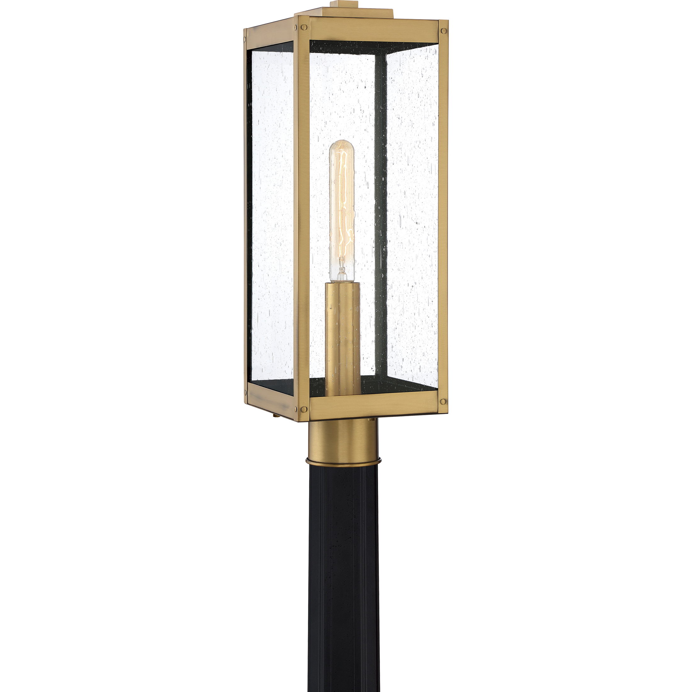Westover 1 Light 21 inch Antique Brass Outdoor Post Lantern