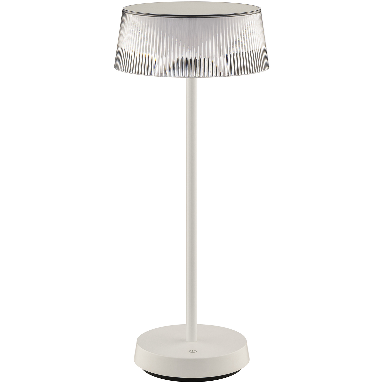 Crystal 14.38 inch 2.00 watt White Rechargeable Table Lamp Portable Light, WAC Limited