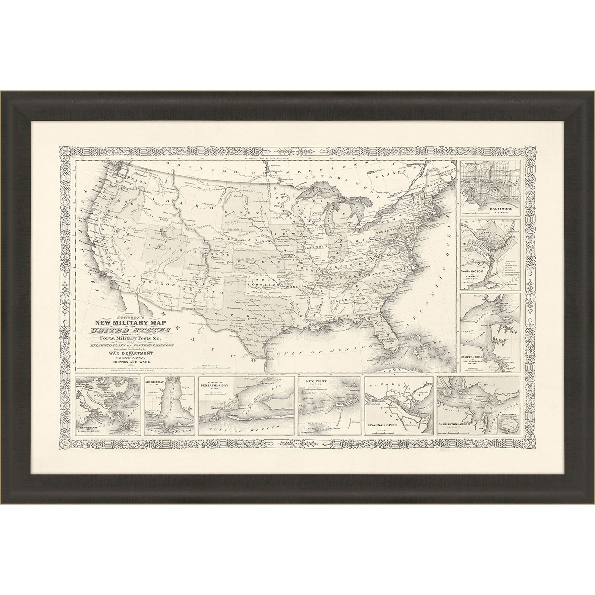 Paragon Black and Beige and Neutral Framed Art