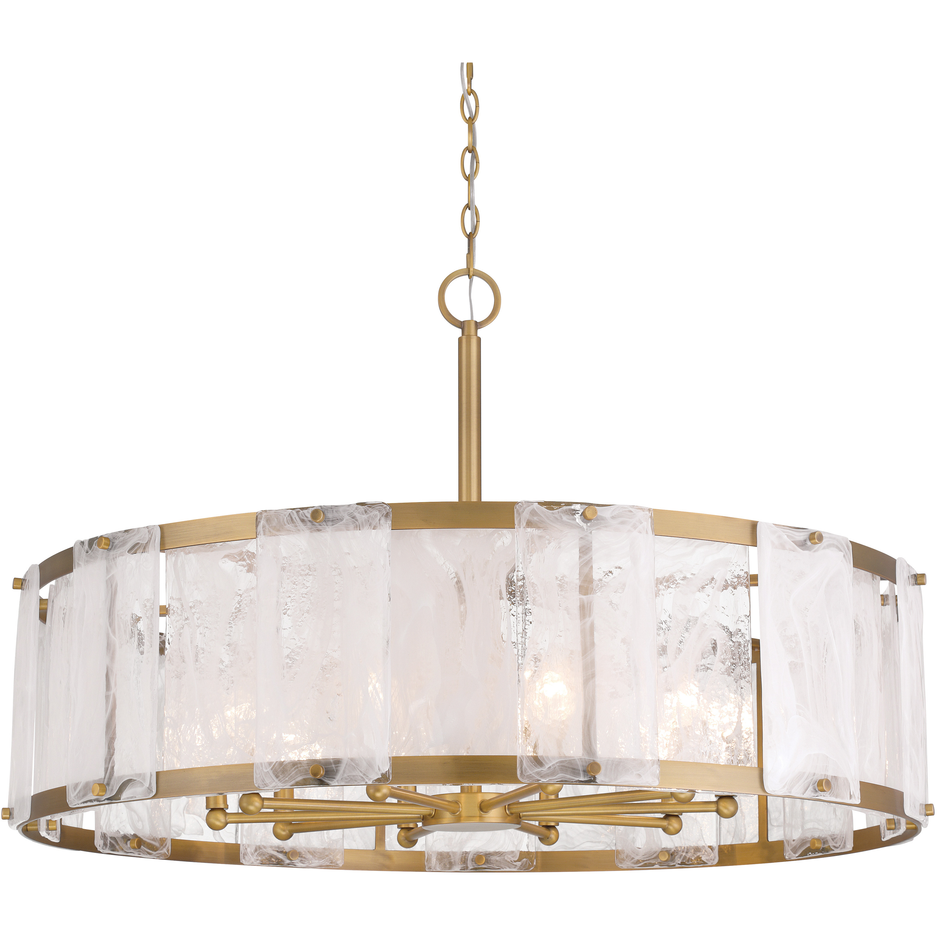 Veil 10 Light 36 inch Legacy Brass Pendant Ceiling Light