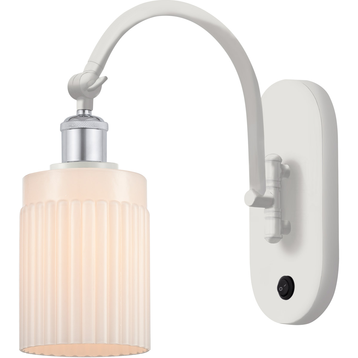 Ballston Hadley LED 5 inch White and Polished Chrome Sconce Wall Light