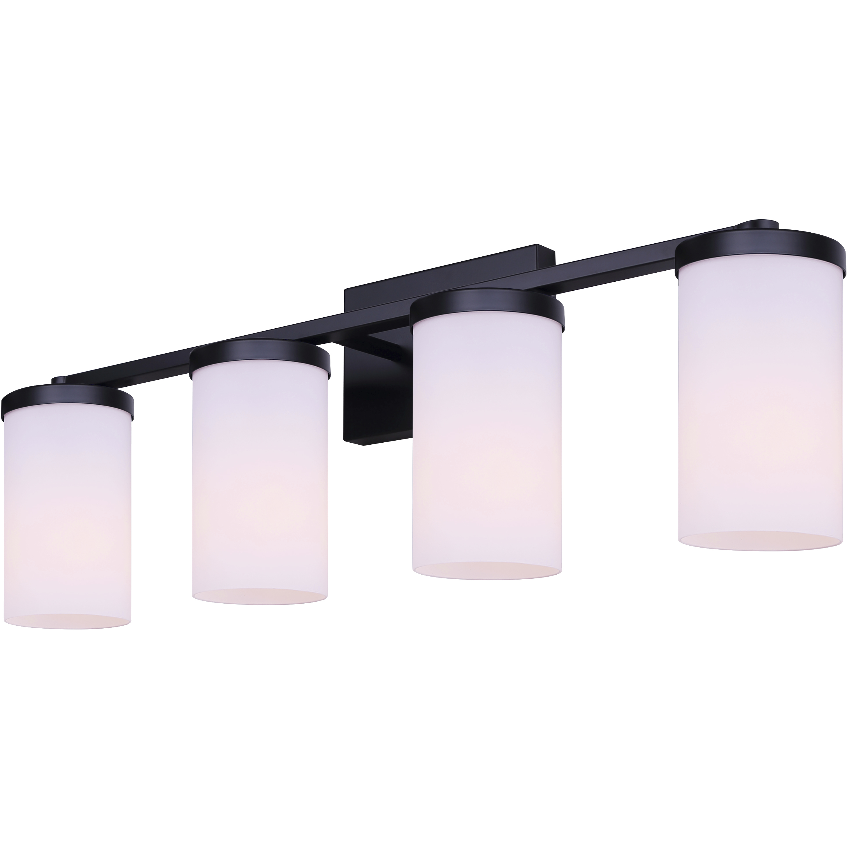 Britton 4 Light 28 inch Matte Black Vanity Fixture Wall Light