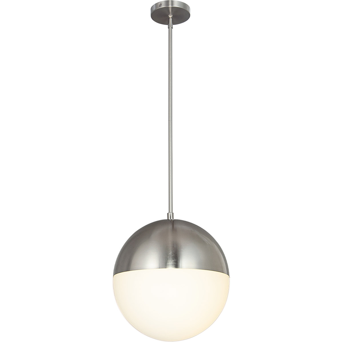 EVOLV LED 14 inch Brushed Nickel Pendant Ceiling Light, Ion Family