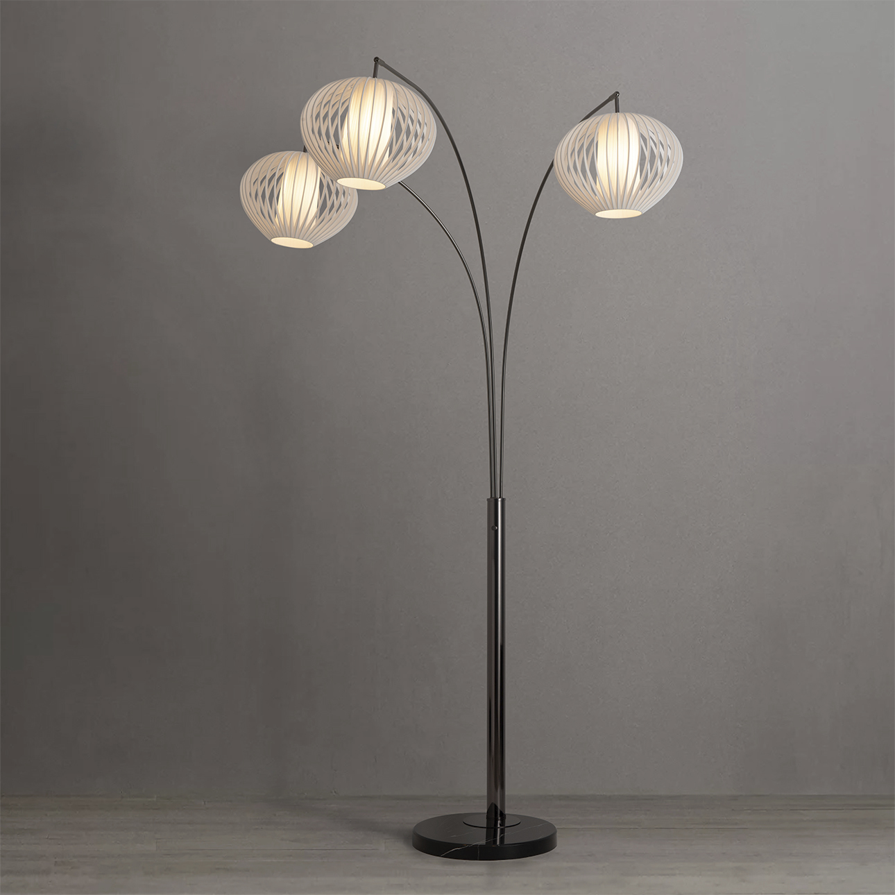 Bloom 86.6 inch 9 watt Black Nickel Arc Floor Lamp Portable Light