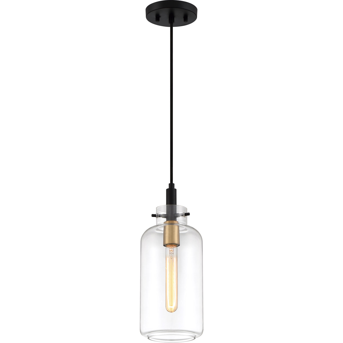 Teagan 1 Light 6 inch Earth Black Mini Pendant Ceiling Light
