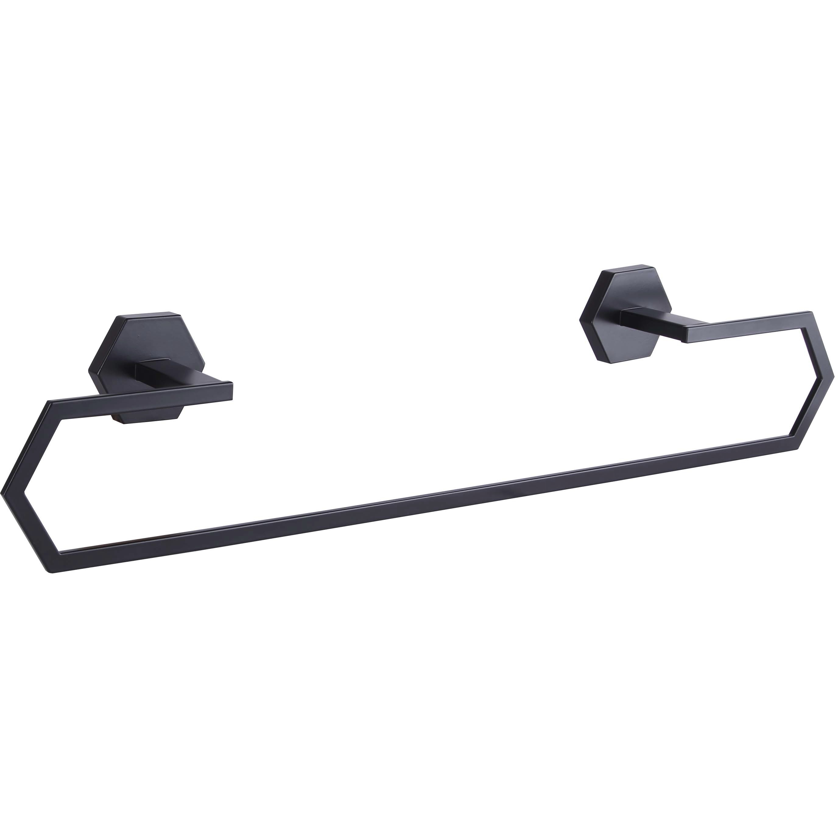 Atalee 23.63 inch Black Towel Bar