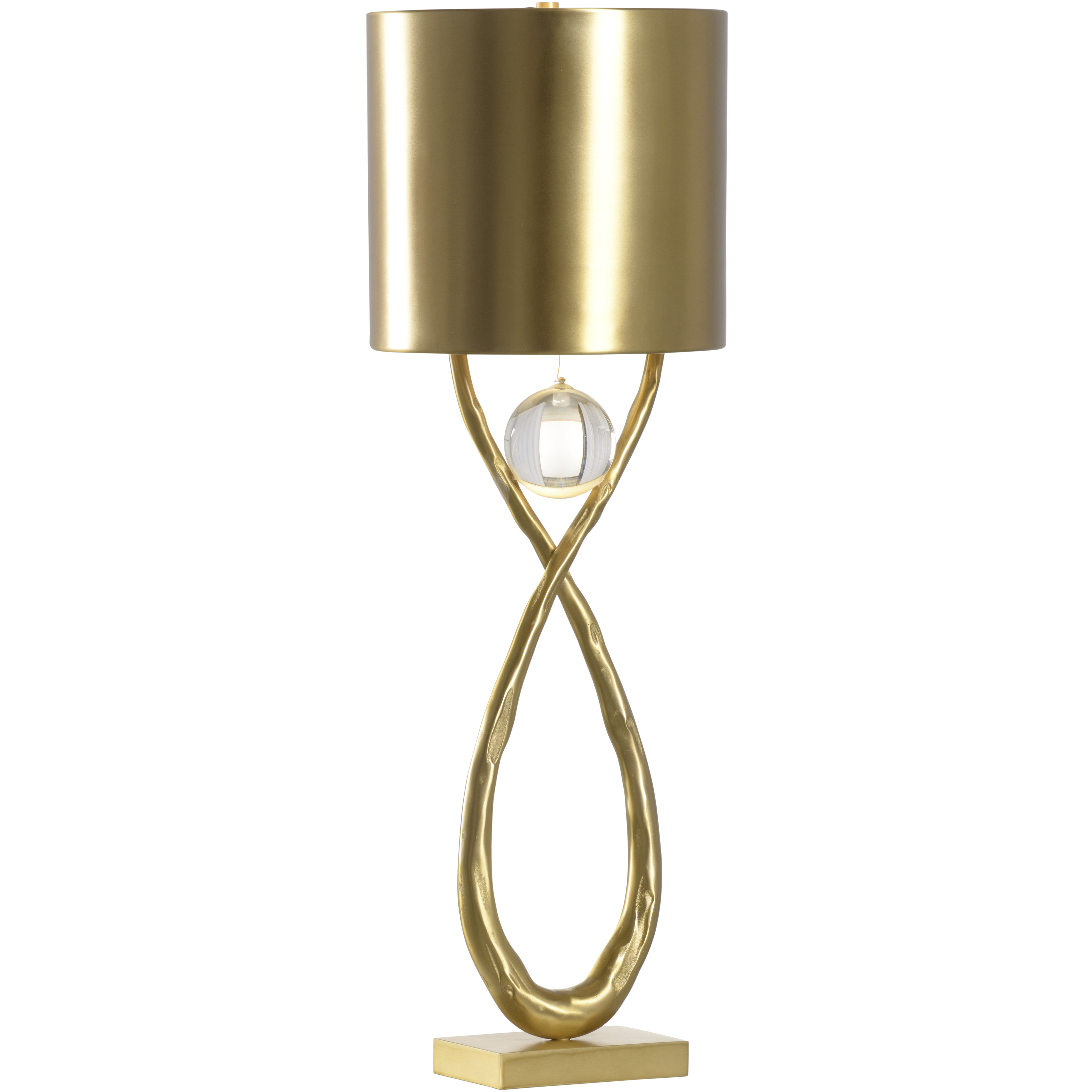 San Cristobal 24 inch 100.00 watt Gold Table Lamp Portable Light