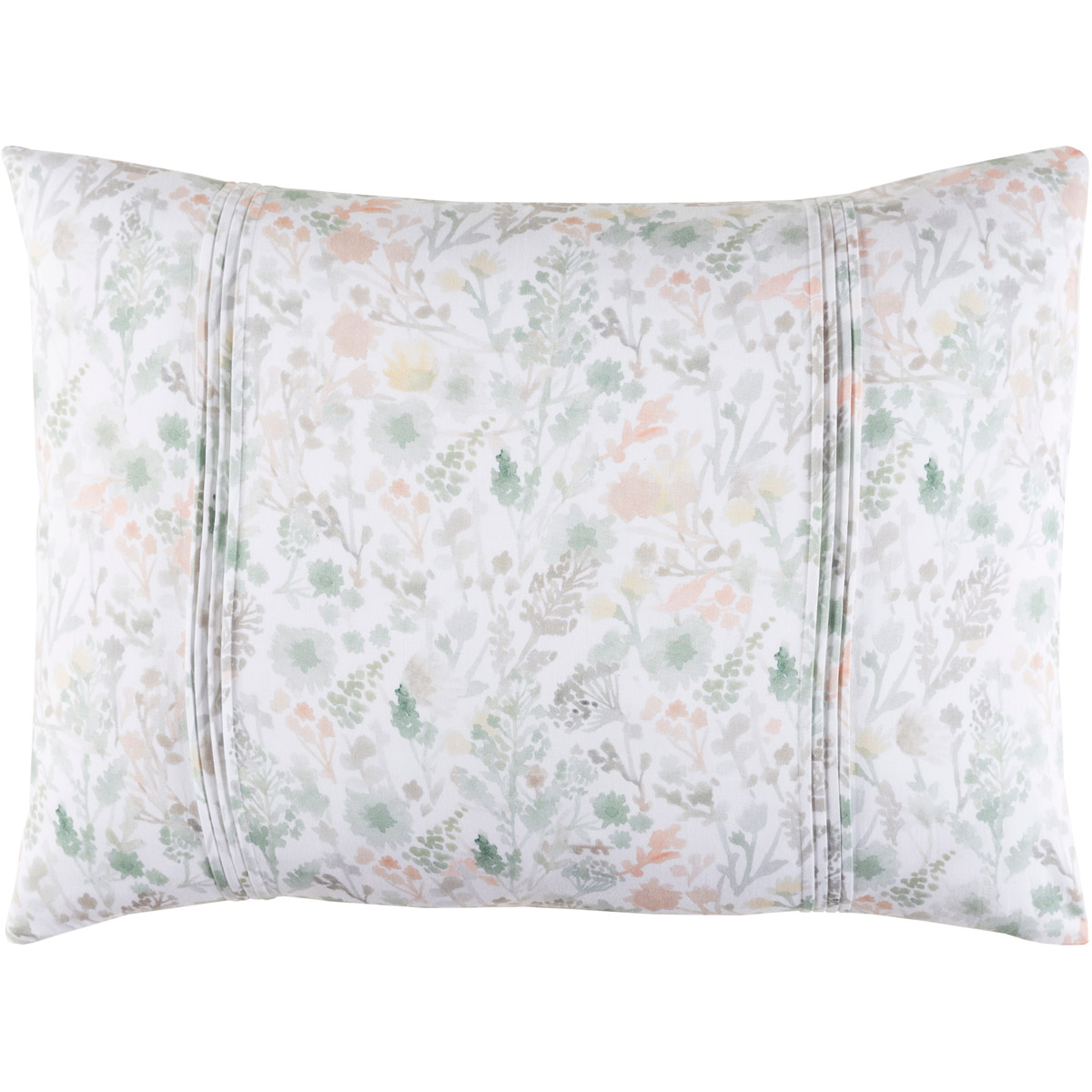 Aria 26 X 20 inch White, Ivory, Medium Gray Standard Sham