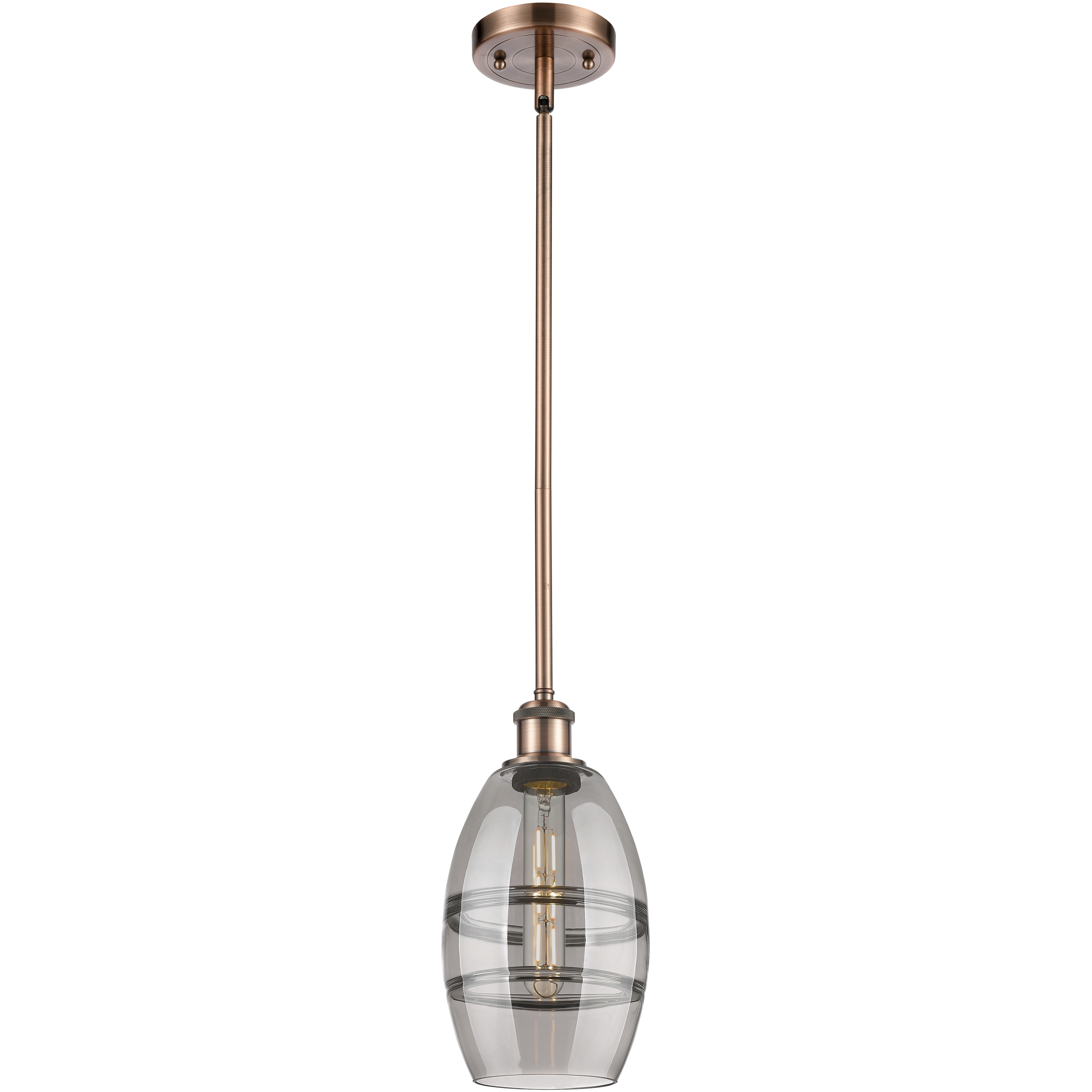 Ballston Vaz 1 Light 5.88 inch Antique Copper Stem Hung Mini Pendant Ceiling Light