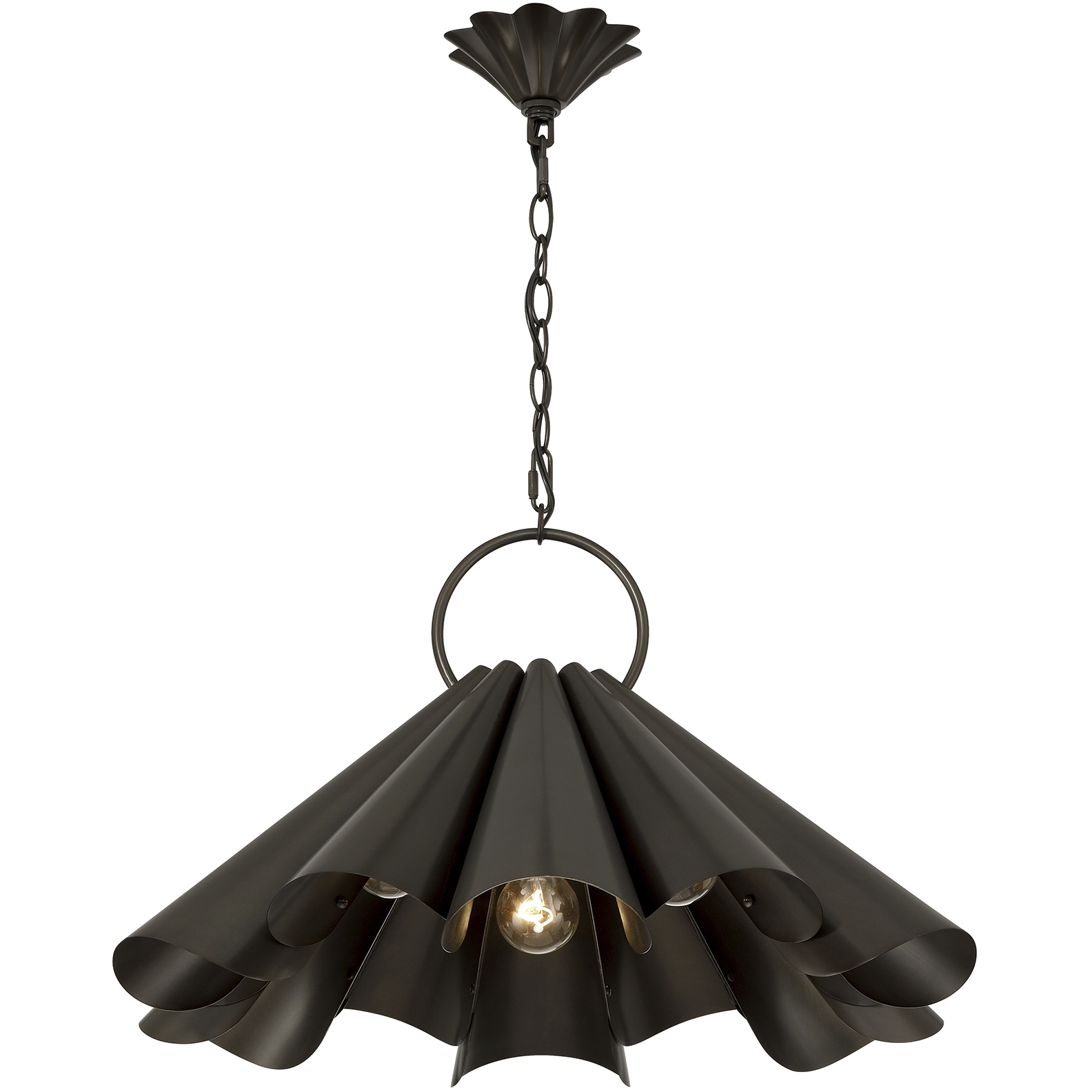 Vinton 3 Light 26 inch Medici Bronze Pendant Ceiling Light