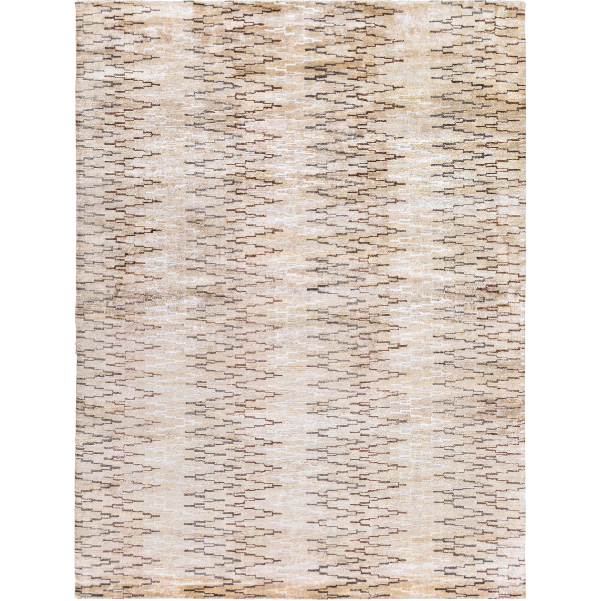 Platinum 36 X 24 inch Khaki, White, Charcoal Rug