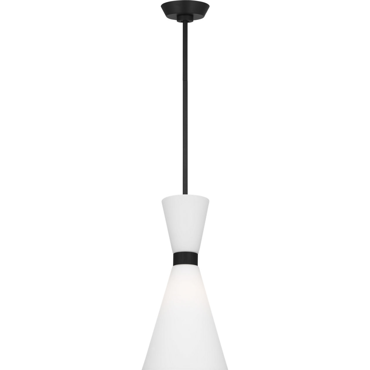 Drew & Jonathan Belcarra 1 Light 8 inch Midnight Black Pendant Ceiling Light