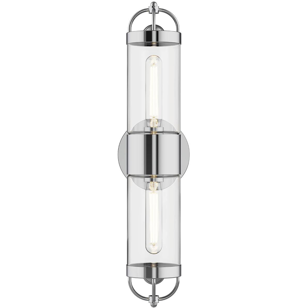 Alora Mood Lancaster 2 Light 3.88 inch Chrome Wall/Vanity Light Wall Light
