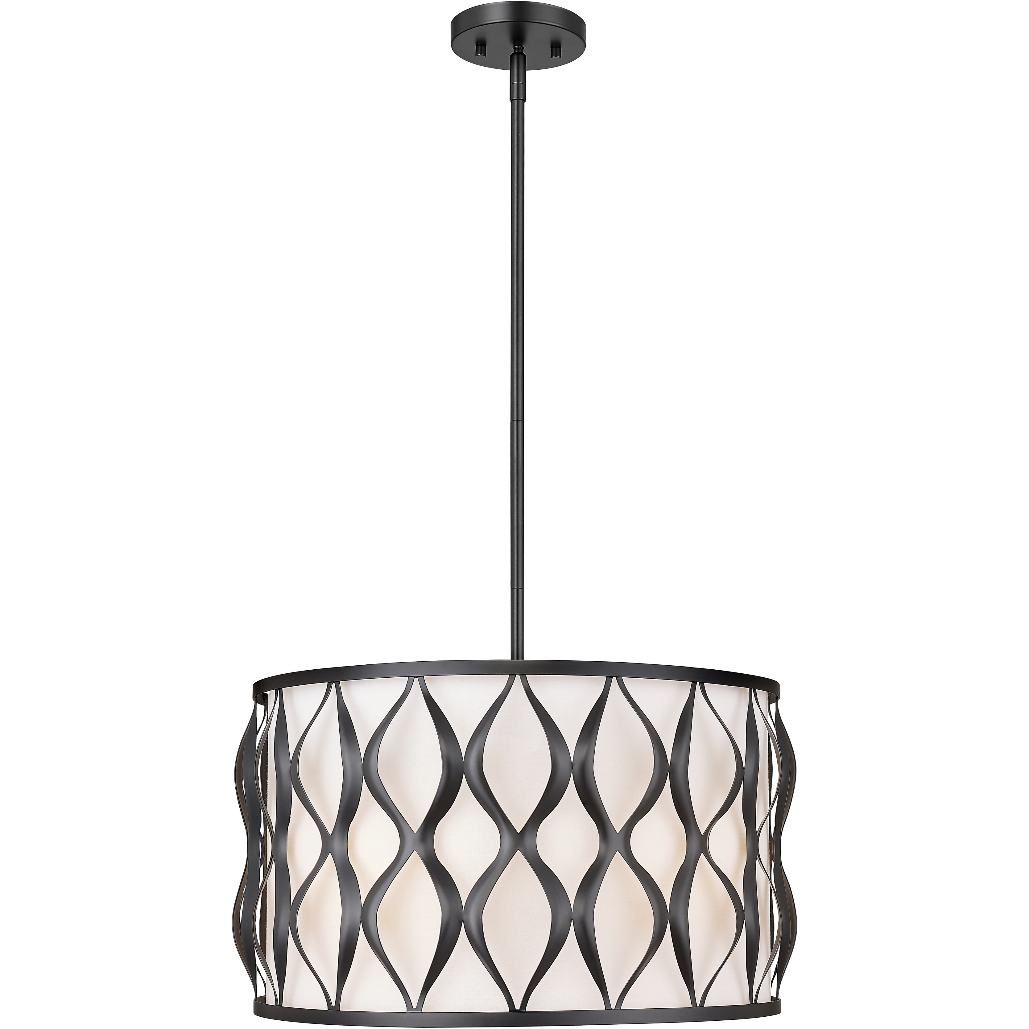 Harden 5 Light 18.25 inch Matte Black Pendant Ceiling Light