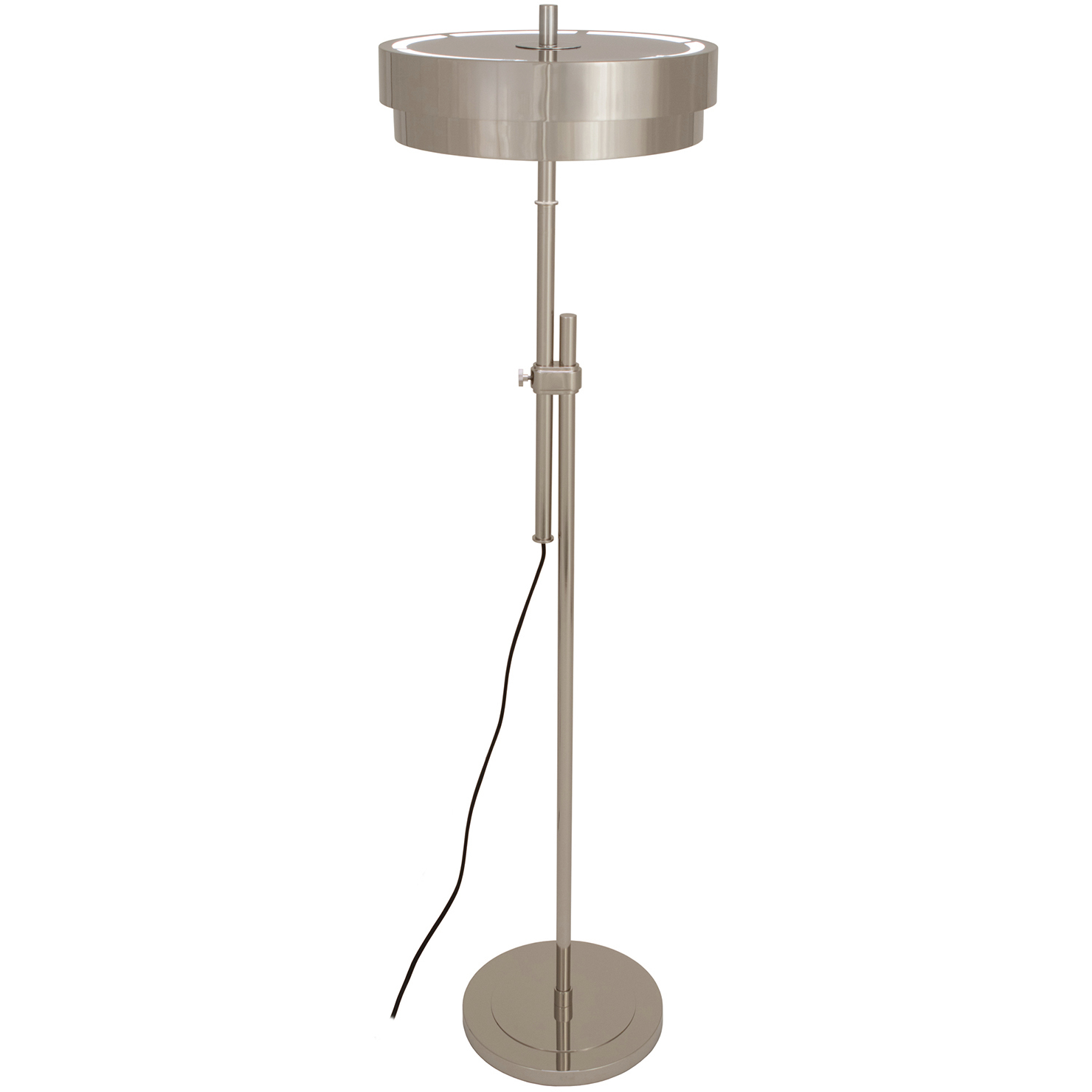 Elliott 43.75 inch 5 watt Polished Nickel Floor Lamp Portable Light