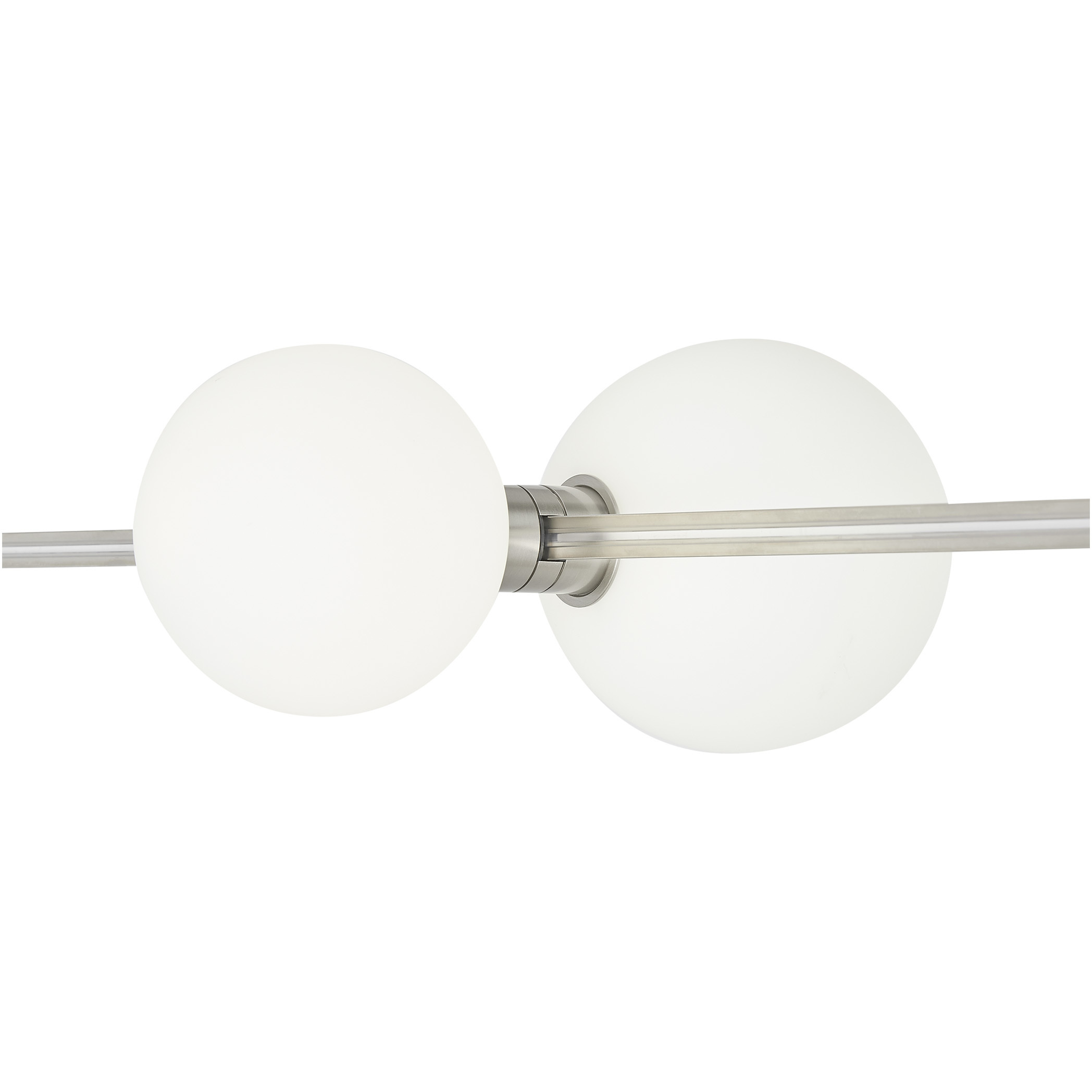Sean Lavin Orbs Satin Nickel Low-Voltage Track Head Ceiling Light, Integrated LED